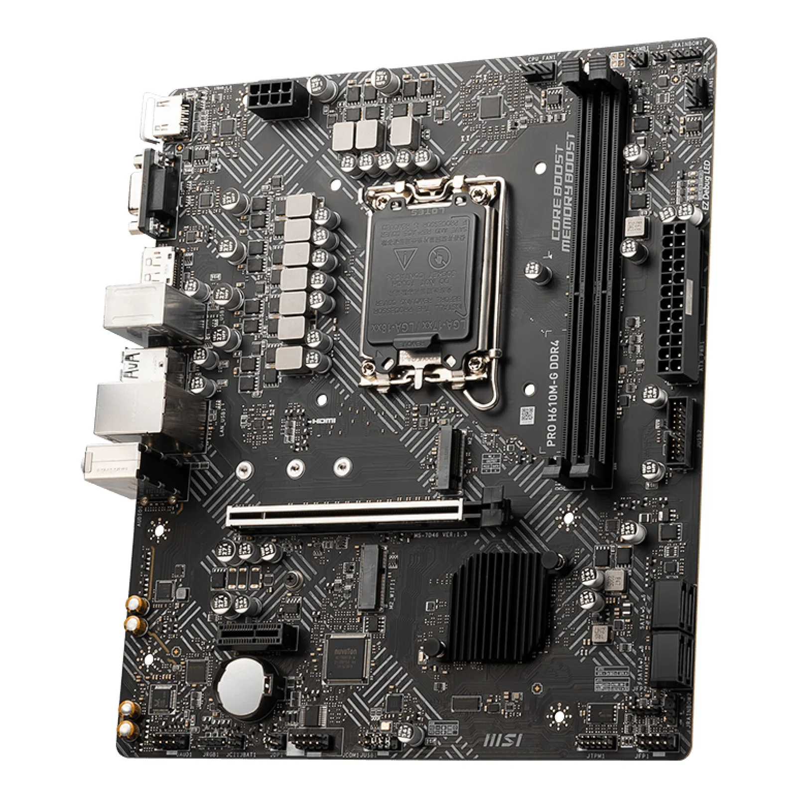 MSI PRO H610M-G DDR4 carte mère Intel H610 LGA 1700 micro ATX