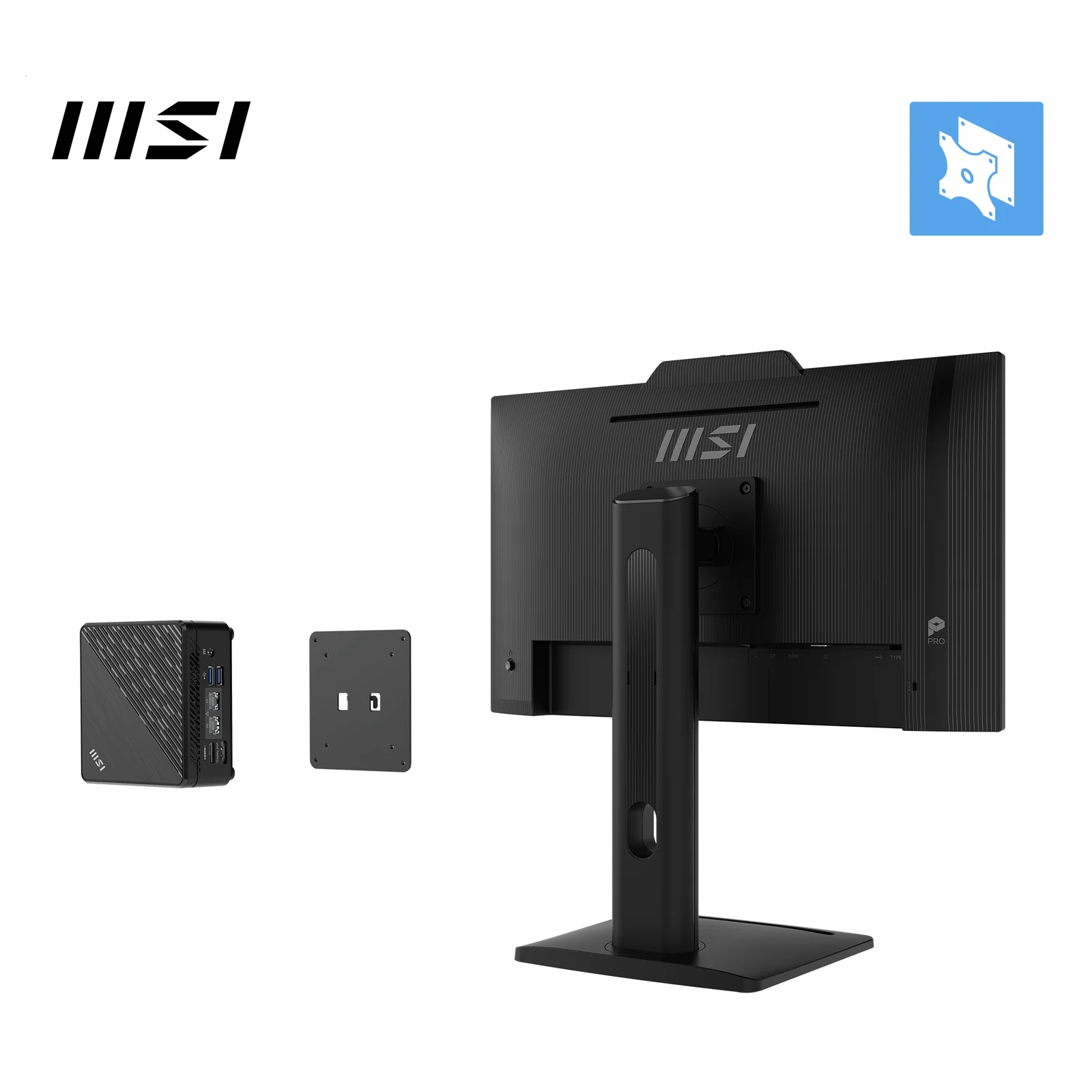 MSI Pro MP242PMGDE écran plat de PC 60,5 cm (23.8") 1920 x 1080 pixels Full HD LCD Noir