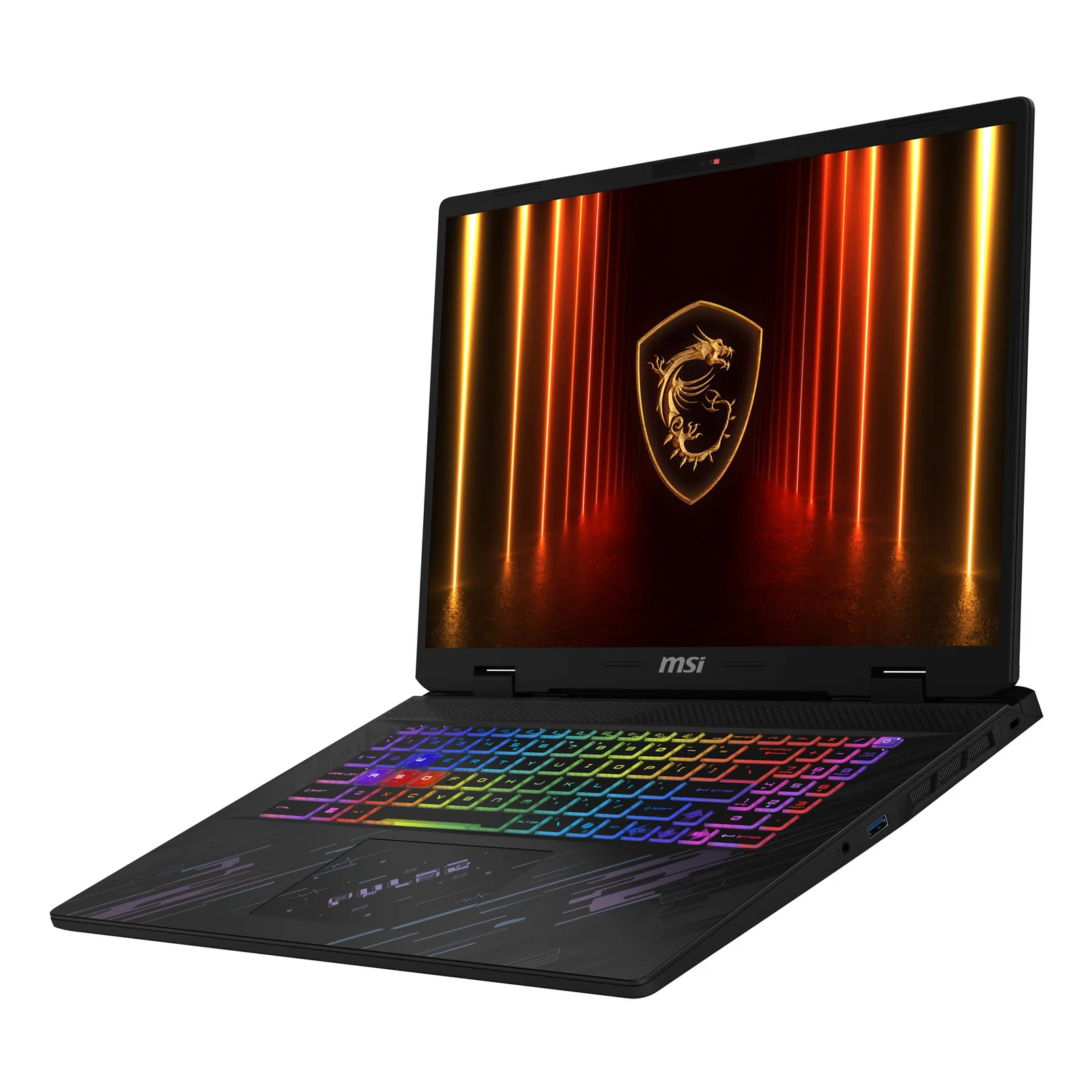 MSI Pulse A17 AI+ C3HWFKG-007FR Copilot+ PC AMD Ryzen AI 7 350 Ordinateur portable 43,2 cm (17") Quad HD+ 32 Go DDR5-SDRAM 1 To SSD NVIDIA GeForce RTX 5060 Wi-Fi 6E (802.11ax) Windows 11 Pro Français Noir