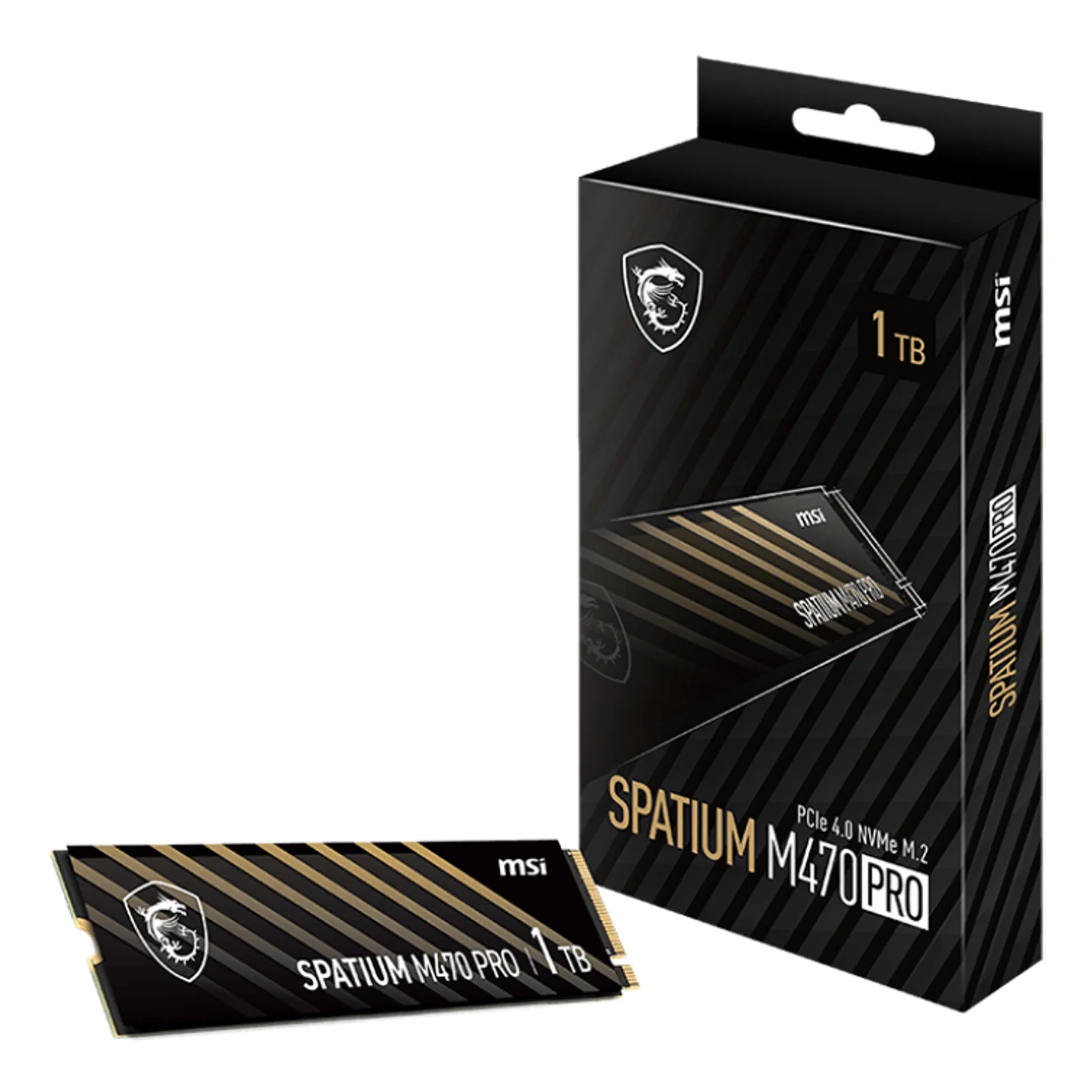 MSI Spatium M470 PRO PCIe 4.0 NVMe M.2 1TB 1 To PCI Express 4.0 3D NAND