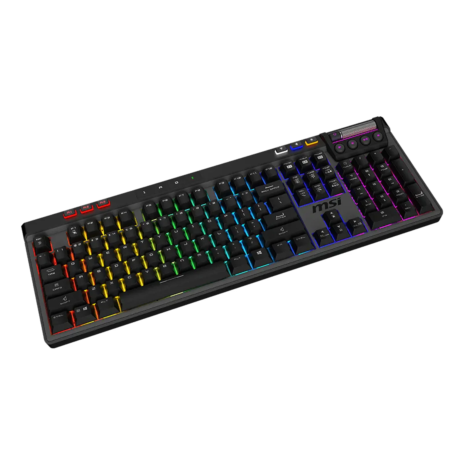 MSI STRIKE PRO WIRELESS clavier Gaming USB + Bluetooth QWERTY Anglais américain Noir