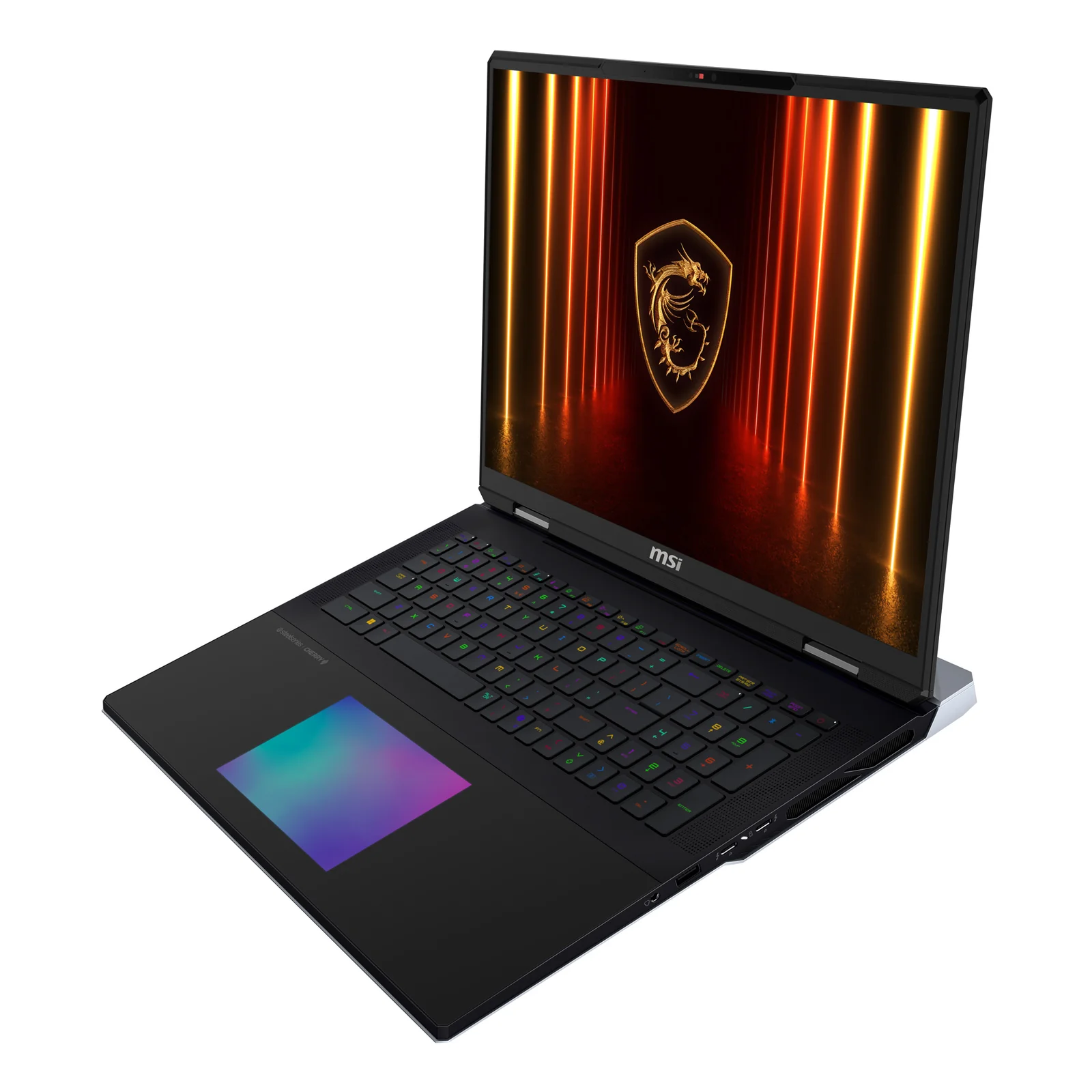 MSI Titan 18 HX AI A2XWIG-402FR Intel Core Ultra 9 285HX Ordinateur portable 45,7 cm (18") UHD+ 64 Go DDR5-SDRAM 6 To SSD NVIDIA GeForce RTX 5080 Wi-Fi 7 (802.11be) Windows 11 Pro Français Noir