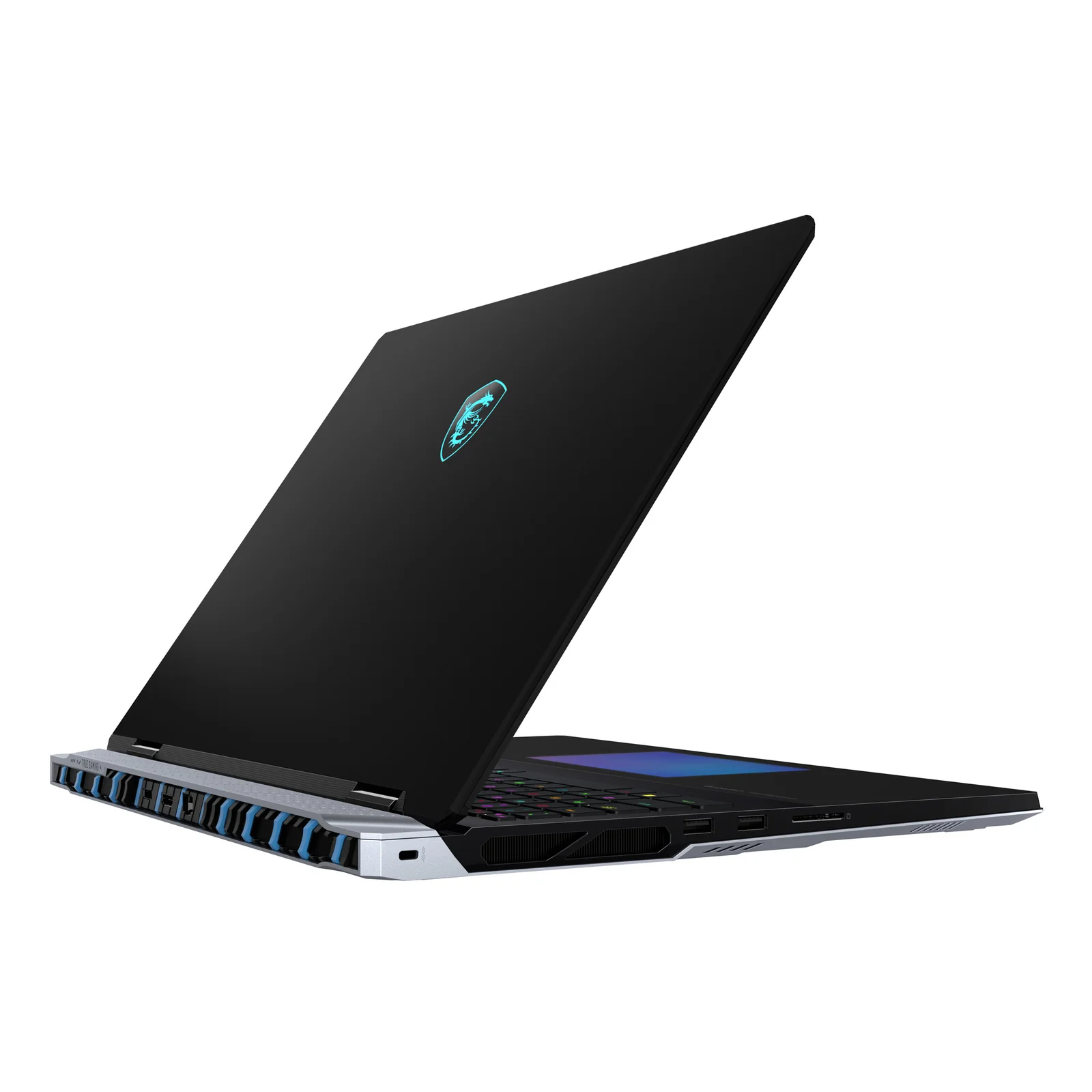 MSI Titan 18 HX AI A2XWIG-402FR Intel Core Ultra 9 285HX Ordinateur portable 45,7 cm (18") UHD+ 64 Go DDR5-SDRAM 6 To SSD NVIDIA GeForce RTX 5080 Wi-Fi 7 (802.11be) Windows 11 Pro Français Noir