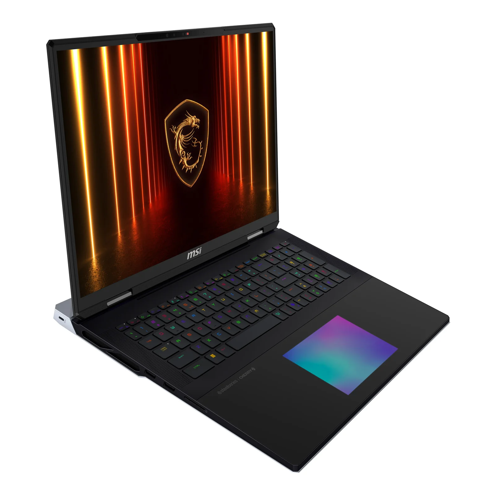 MSI Titan 18 HX AI A2XWJG-609FR Intel Core Ultra 9 285HX Ordinateur portable 45,7 cm (18") UHD+ 64 Go DDR5-SDRAM 6 To SSD NVIDIA GeForce RTX 5090 Wi-Fi 7 (802.11be) Windows 11 Pro Français Noir