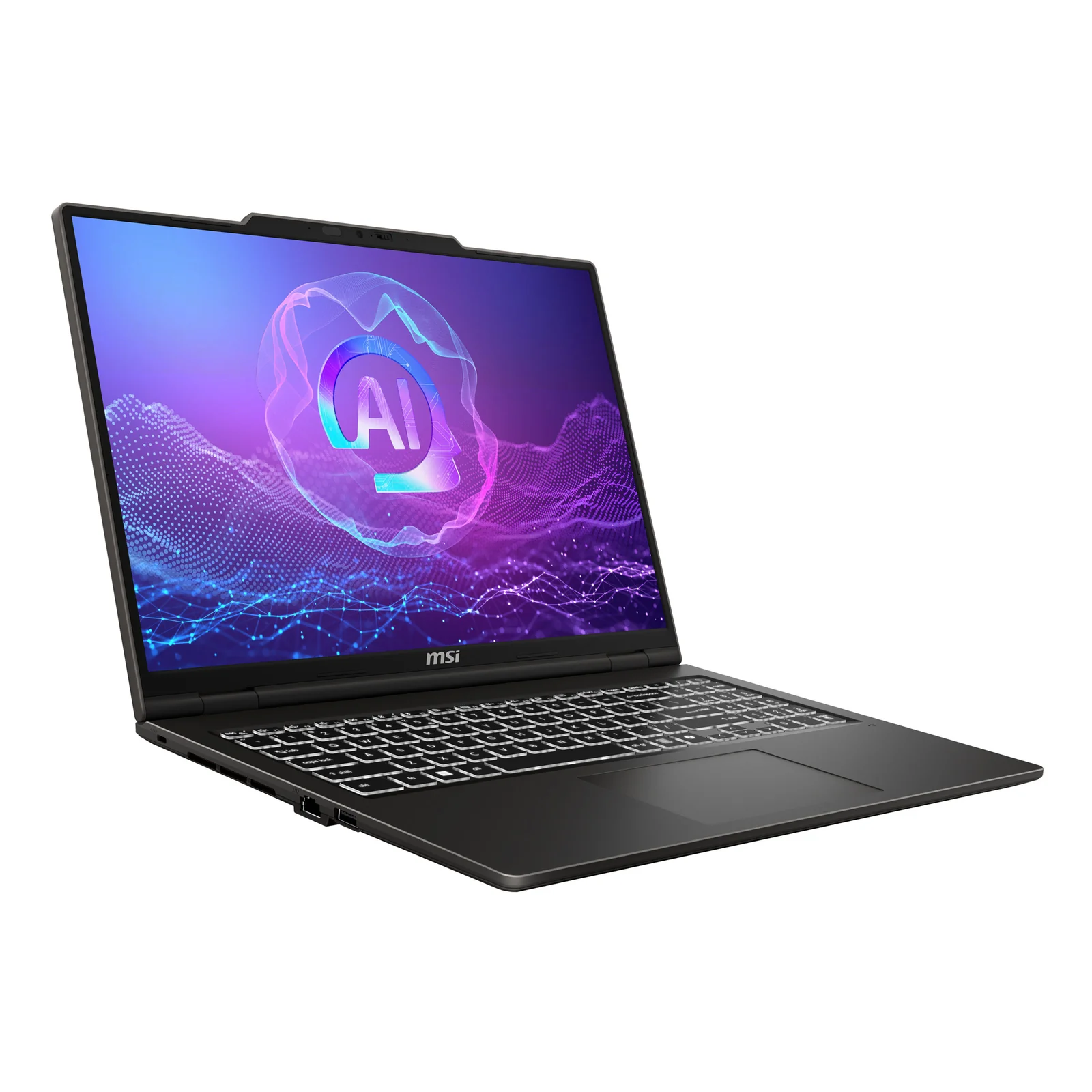 MSI VenturePro 16 A2RWEG-003FR Intel Core 7 240H Netbook 40,6 cm (16") 2K 16 Go DDR5-SDRAM 512 Go SSD NVIDIA GeForce RTX 5050 Wi-Fi 6E (802.11ax) Windows 11 Home Français Gris