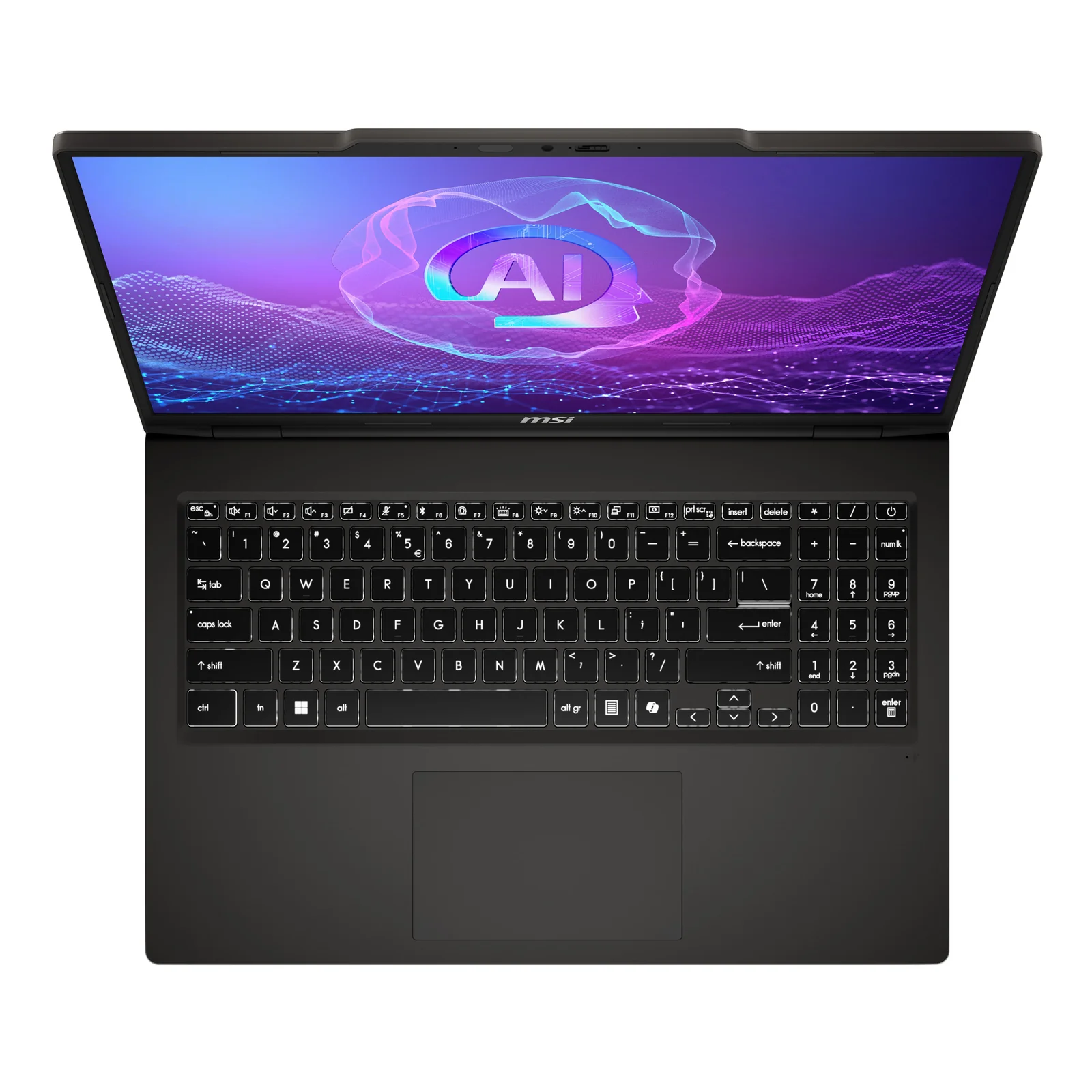 MSI VenturePro 16 A2RWFG-009FR Intel Core 7 240H Netbook 40,6 cm (16") 2K 32 Go DDR5-SDRAM 1 To SSD NVIDIA GeForce RTX 5060 Wi-Fi 6E (802.11ax) Windows 11 Pro Gris