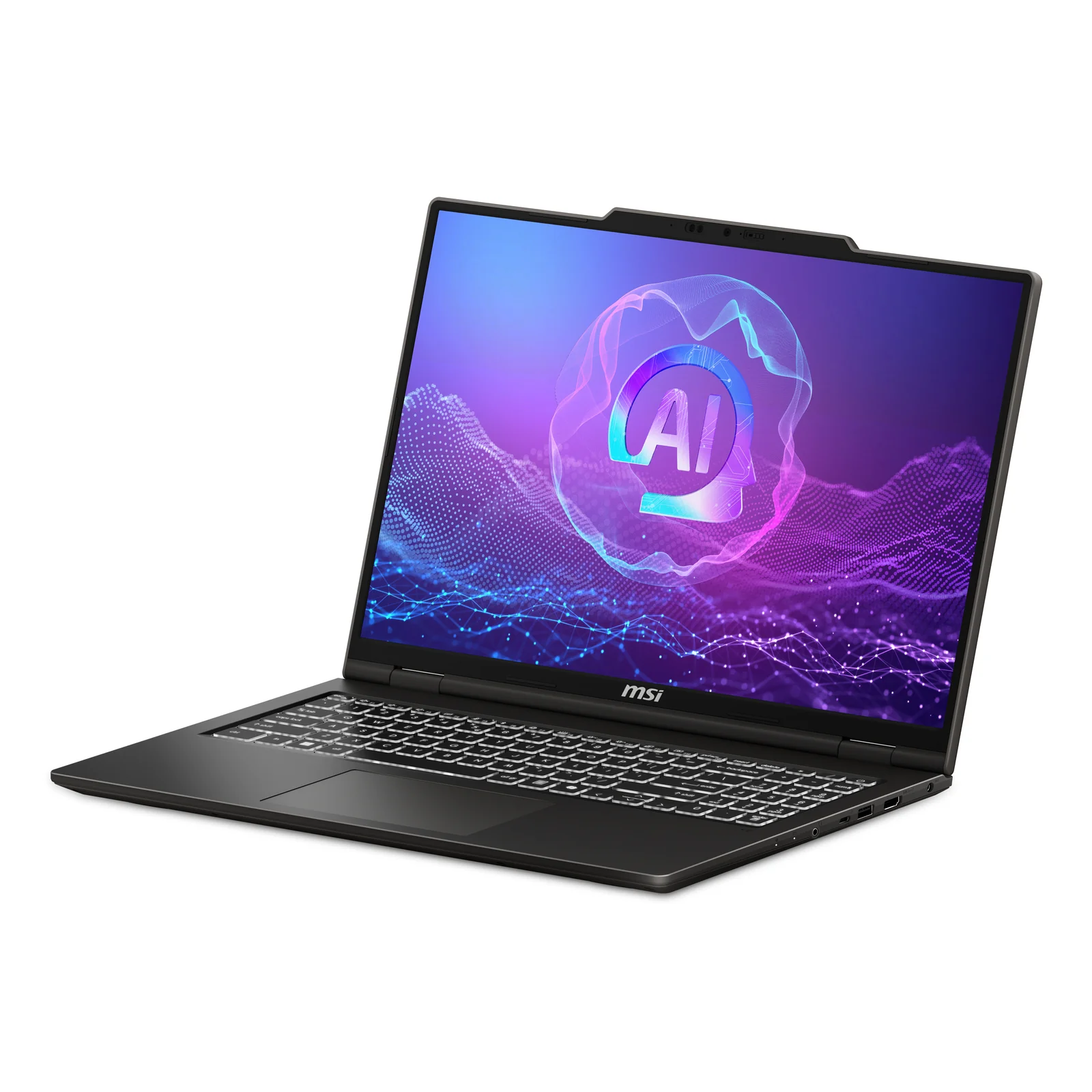 MSI VenturePro A16 AI+ A3HWEG-003DE Copilot+ PC AMD Ryzen AI 7 350 Ordinateur portable 40,6 cm (16") 2K 16 Go DDR5-SDRAM 1 To SSD NVIDIA GeForce RTX 5050 Wi-Fi 6E (802.11ax) Windows 11 Home Gris