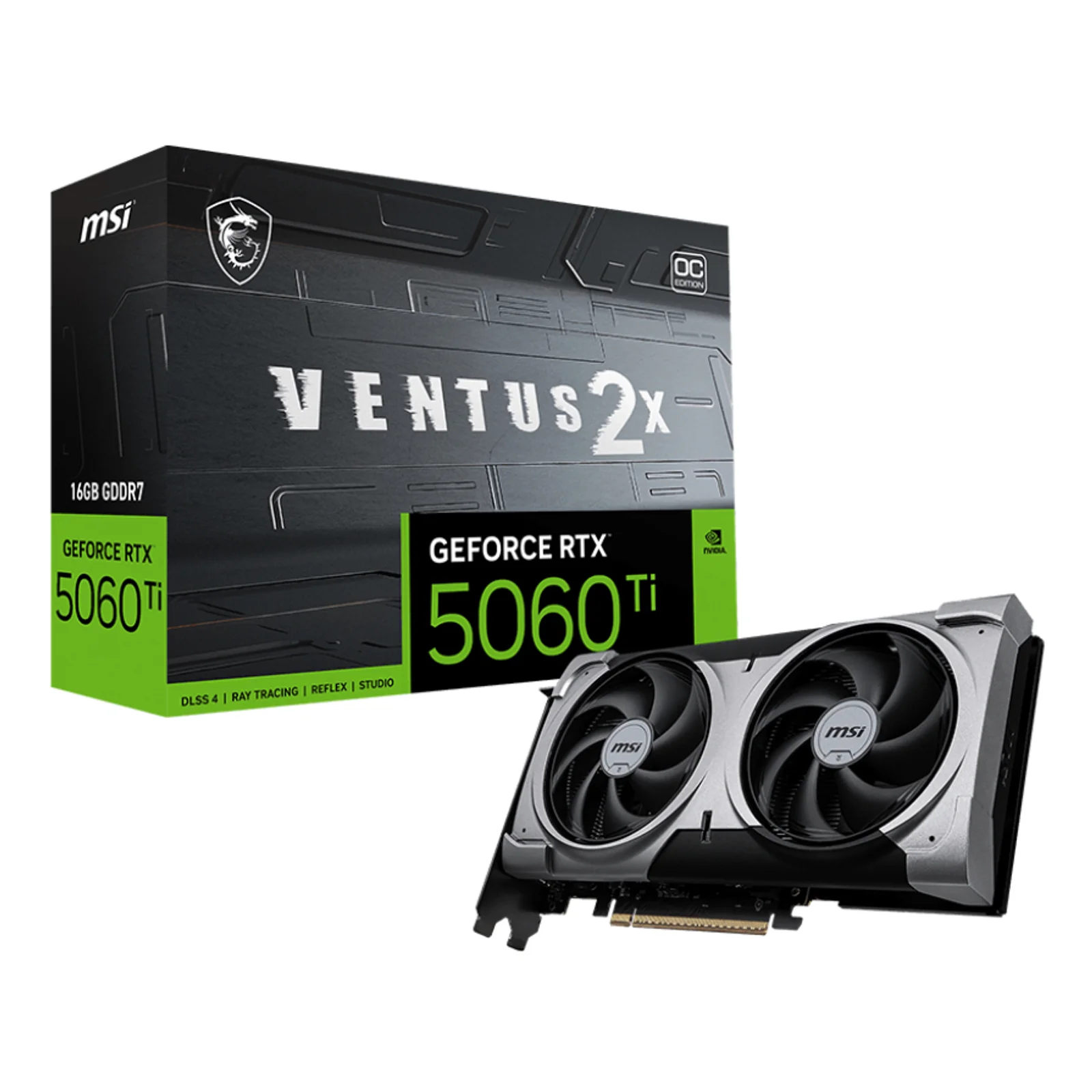 VENTUS GeForce RTX 5060 TI 16G 2X OC PLUS NVIDIA 16 Go GDDR7