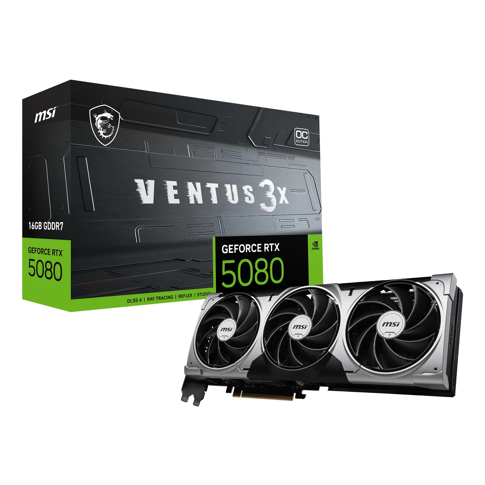 VENTUS GeForce RTX5080 16G 3X OC NVIDIA GeForce RTX 5080 16 Go GDDR7