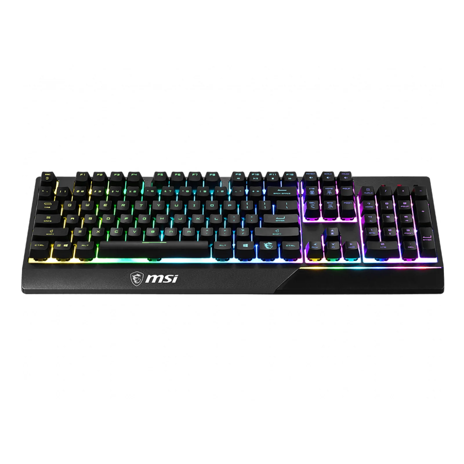 MSI Vigor GK30 clavier Gaming USB QWERTZ Allemand Noir