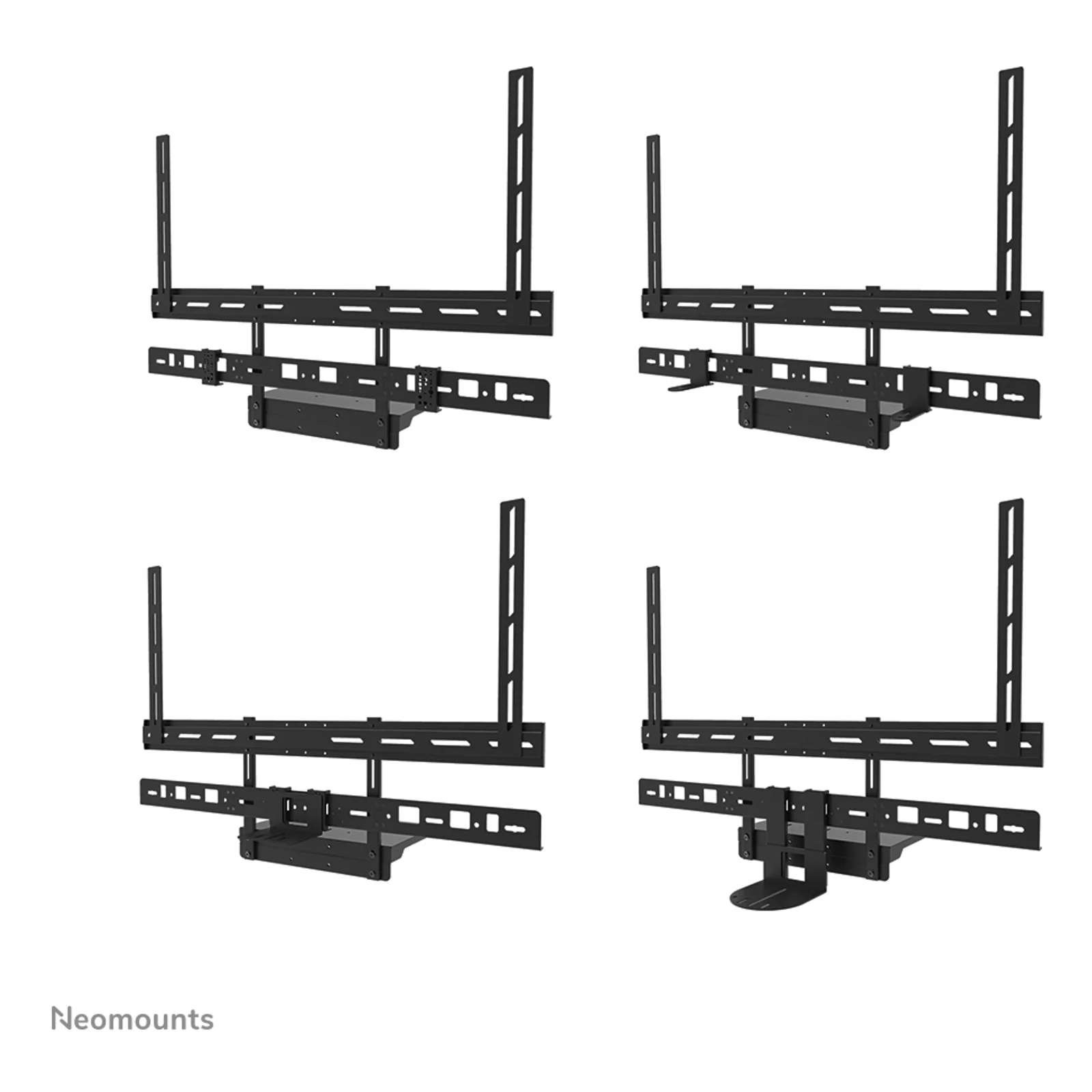 Neomounts AV60-500BL Kit support pour vidéobar et laptop 43-110" - VESA - max 8 kg - universel