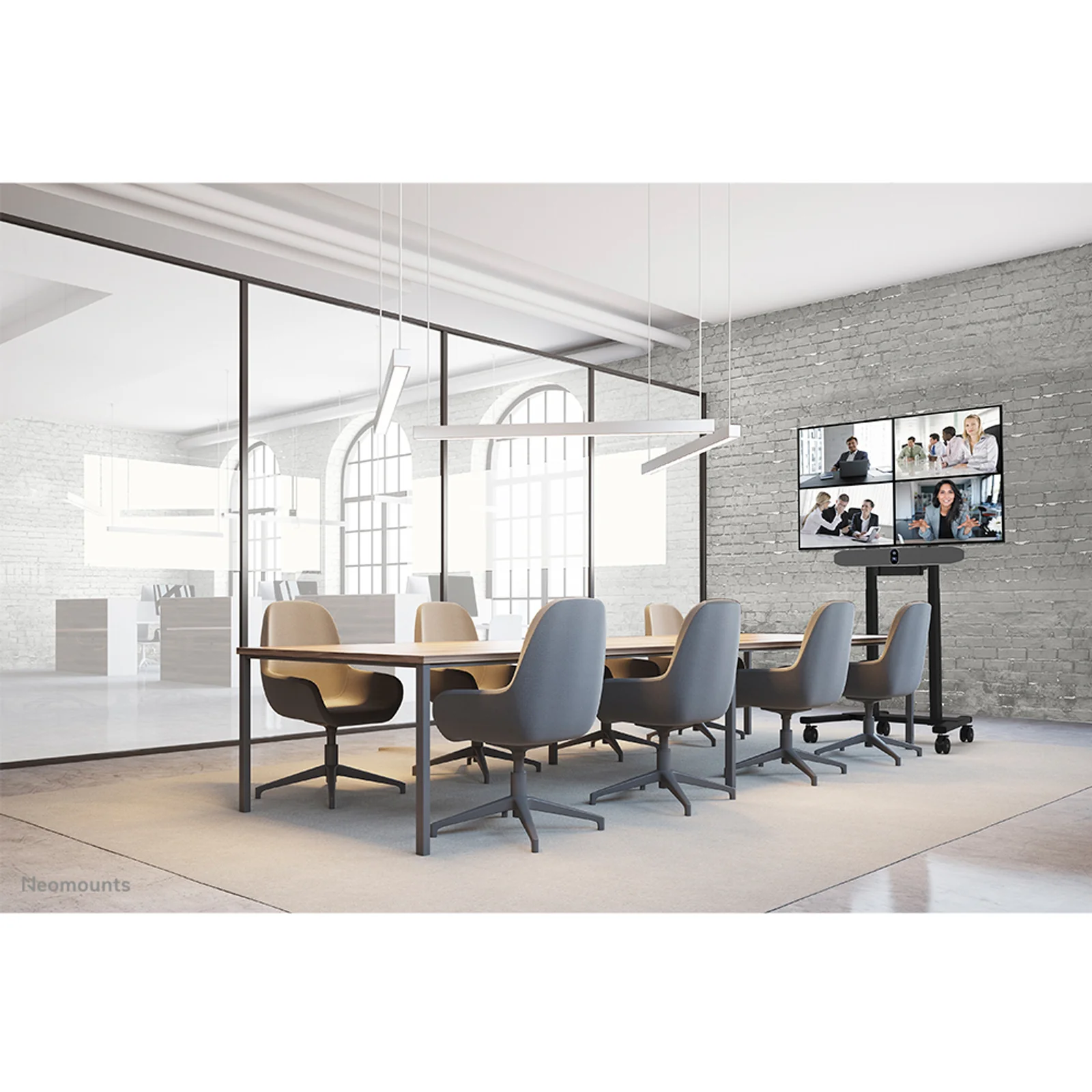 Neomounts AV60-500BL Kit support pour vidéobar et laptop 43-110" - VESA - max 8 kg - universel