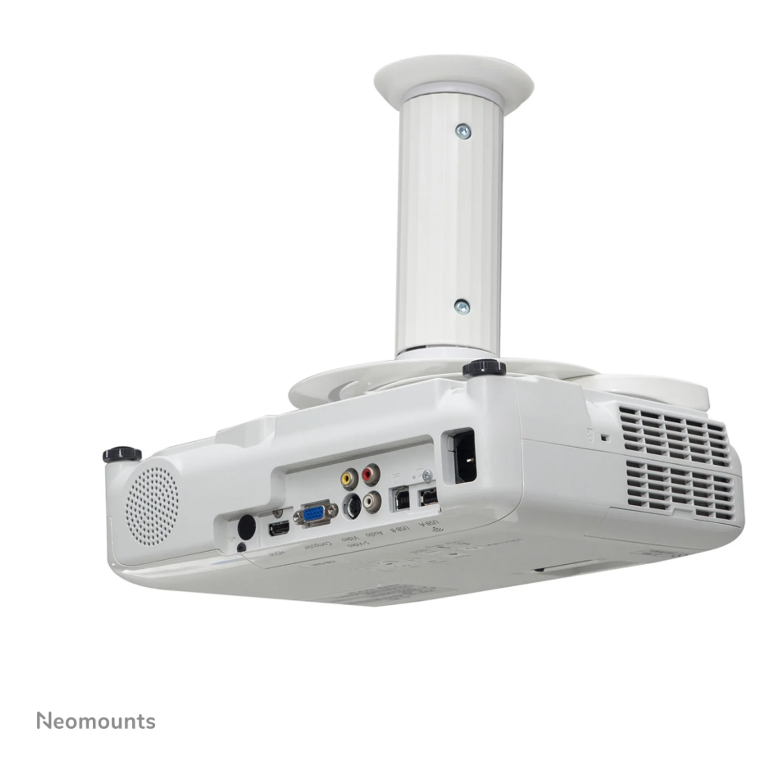 Neomounts BEAMER-C80WHITE Support de plafond pour vidéoprojecteur - h13-20 cm - orientable