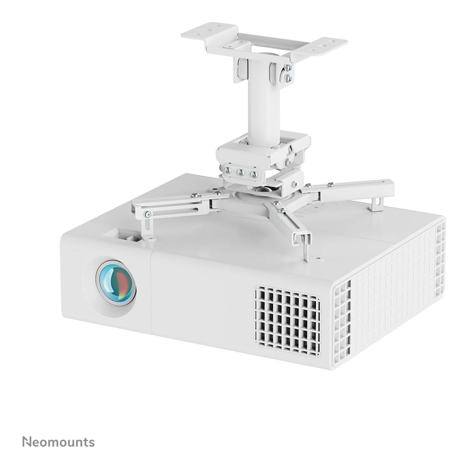 Neomounts CL25-530WH1 Support de plafond pour vidéoprojecteur - h25.5 cm - installation facile - orientable