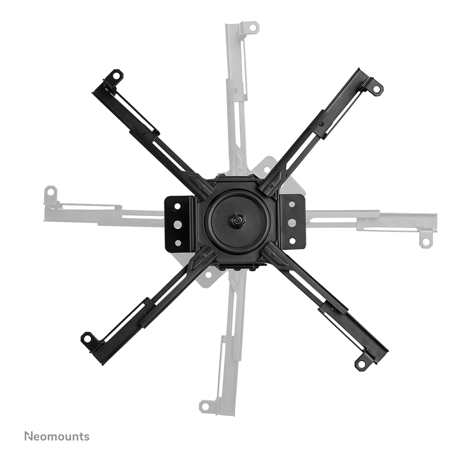 Neomounts CL25-540BL1 Support de plafond pour vidéoprojecteur - h60.5-90.5 cm - installation facile - orientable