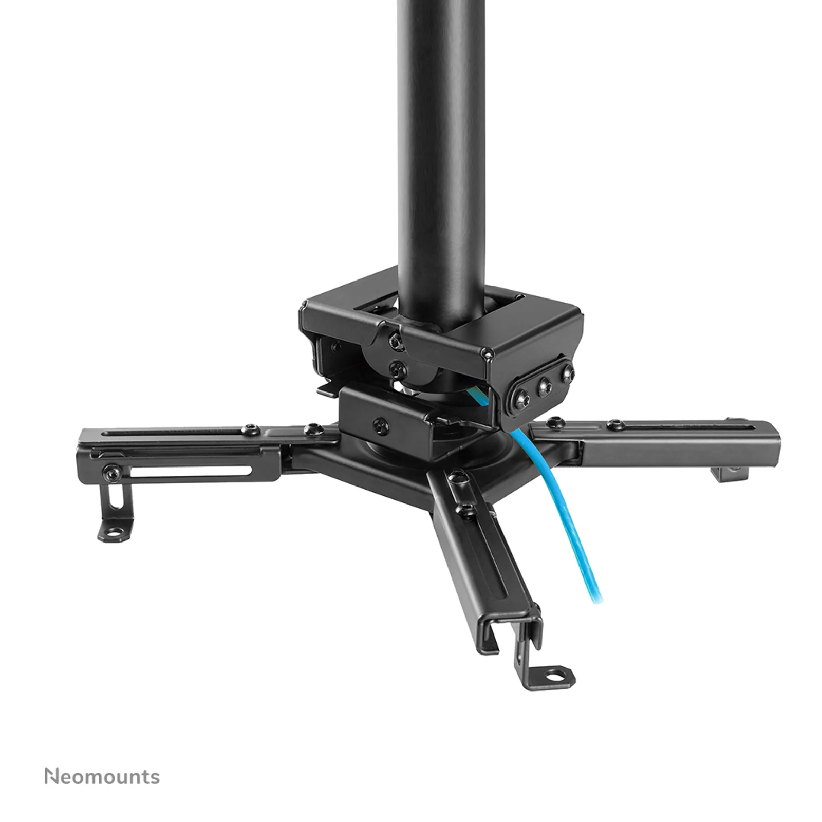 Neomounts CL25-540BL1 Support de plafond pour vidéoprojecteur - h60.5-90.5 cm - installation facile - orientable