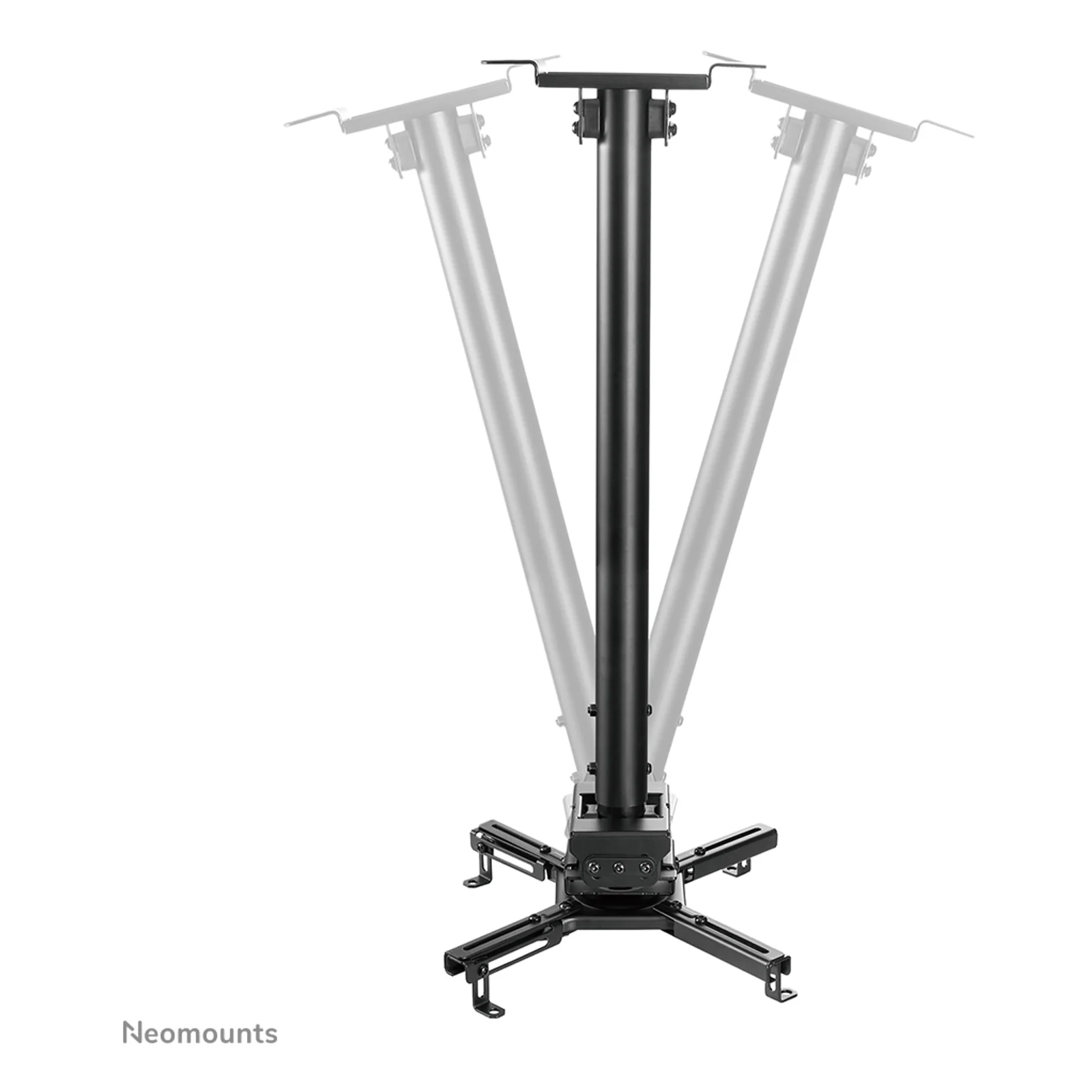 Neomounts CL25-540BL1 Support de plafond pour vidéoprojecteur - h60.5-90.5 cm - installation facile - orientable