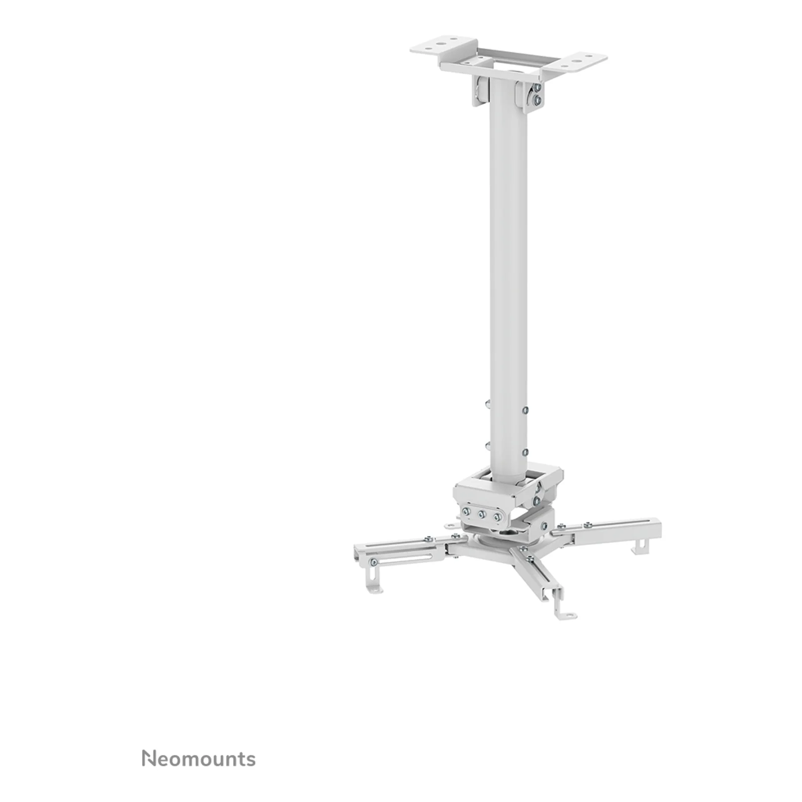 Neomounts CL25-540WH1 Support de plafond pour vidéoprojecteur - h60.5-90.5 cm - installation facile - orientable