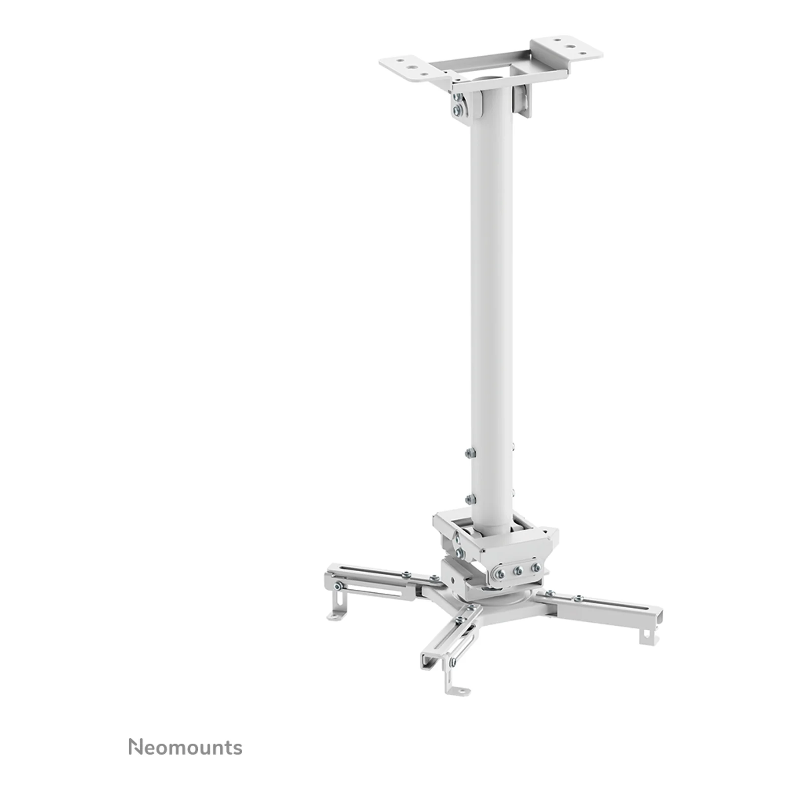Neomounts CL25-540WH1 Support de plafond pour vidéoprojecteur - h60.5-90.5 cm - installation facile - orientable