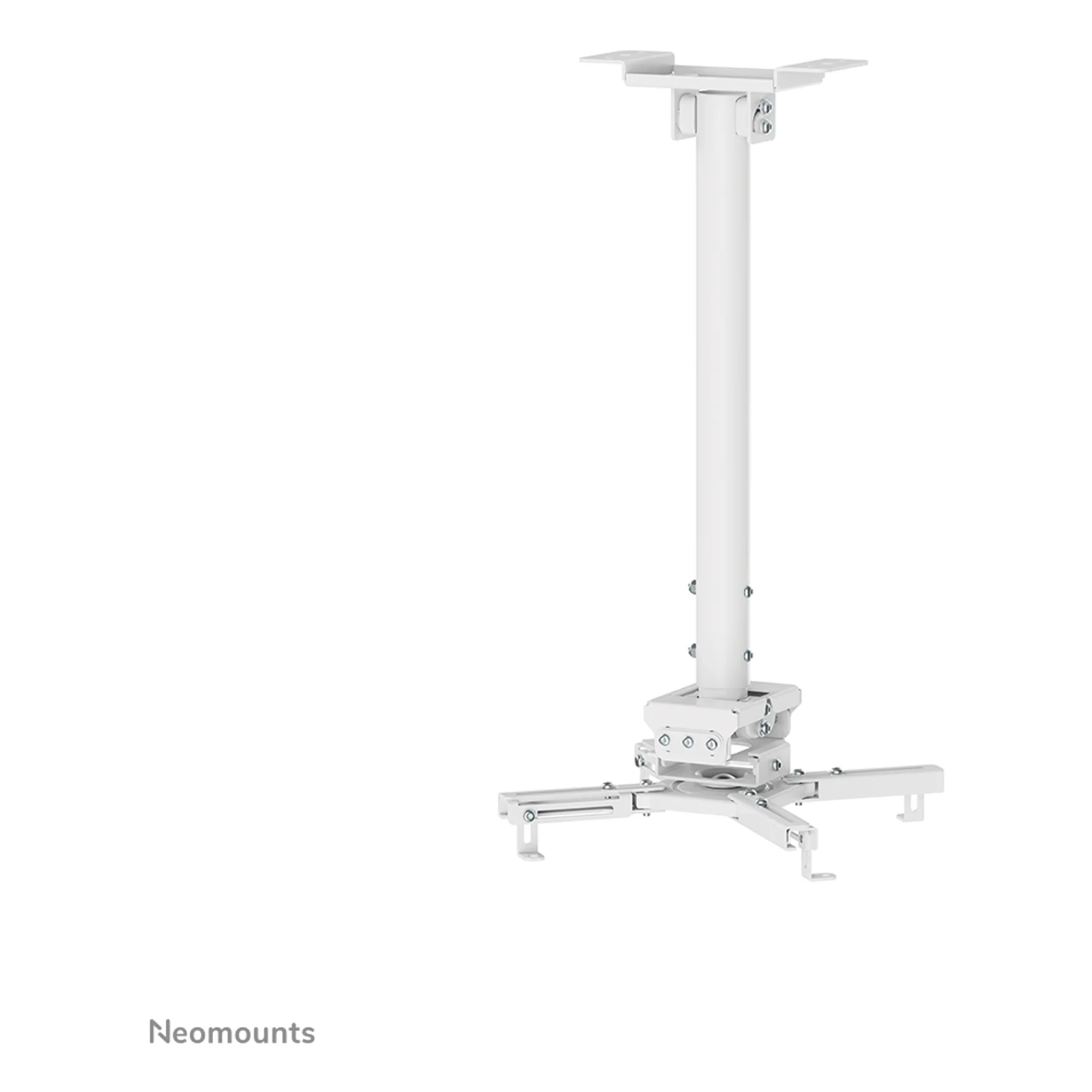 Neomounts CL25-540WH1 Support de plafond pour vidéoprojecteur - h60.5-90.5 cm - installation facile - orientable