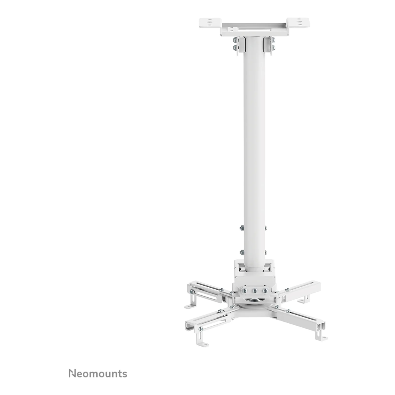 Neomounts CL25-540WH1 Support de plafond pour vidéoprojecteur - h60.5-90.5 cm - installation facile - orientable