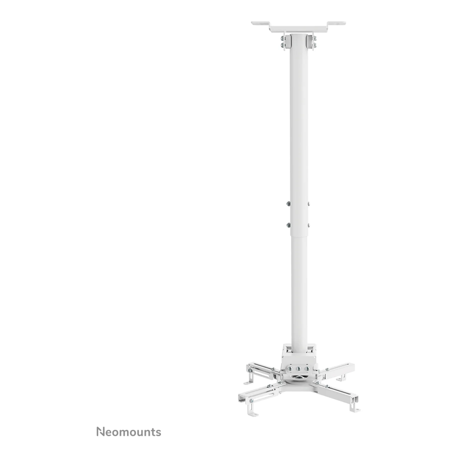 Neomounts CL25-540WH1 Support de plafond pour vidéoprojecteur - h60.5-90.5 cm - installation facile - orientable