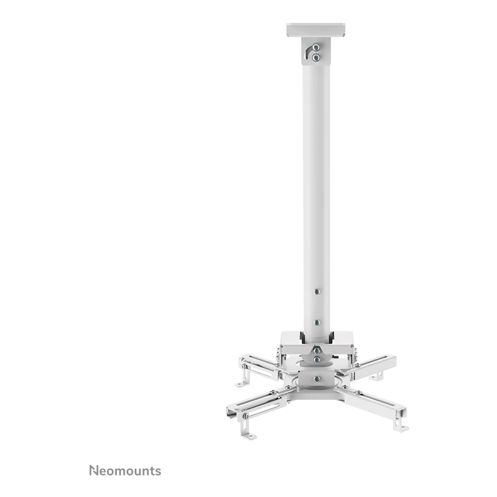 Neomounts CL25-540WH1 Support de plafond pour vidéoprojecteur - h60.5-90.5 cm - installation facile - orientable
