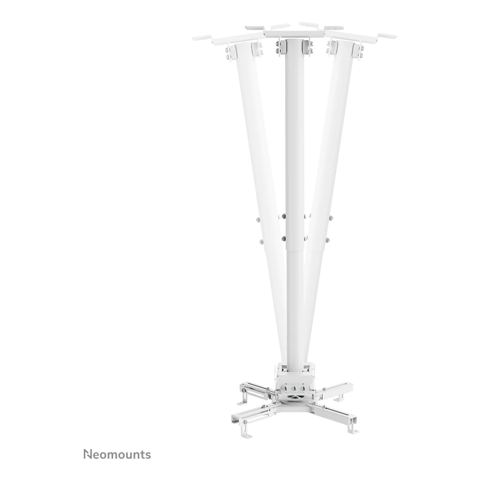 Neomounts CL25-540WH1 Support de plafond pour vidéoprojecteur - h60.5-90.5 cm - installation facile - orientable