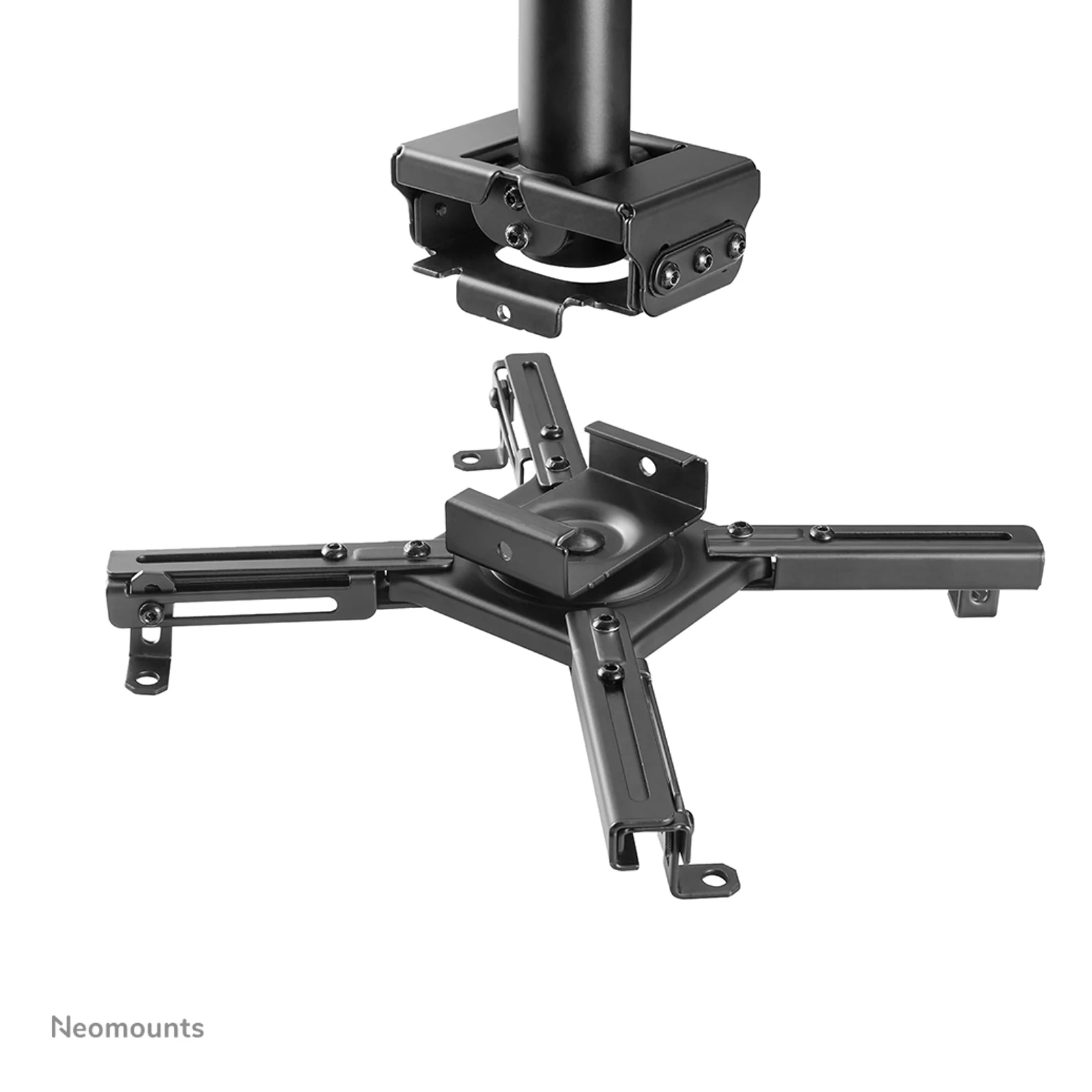 Neomounts CL25-550BL1 Support de plafond pour vidéoprojecteur - h74.5-114.5 cm - installation facile - orientable