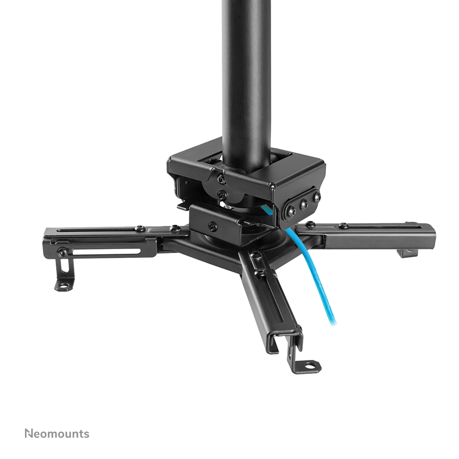 Neomounts CL25-550BL1 Support de plafond pour vidéoprojecteur - h74.5-114.5 cm - installation facile - orientable