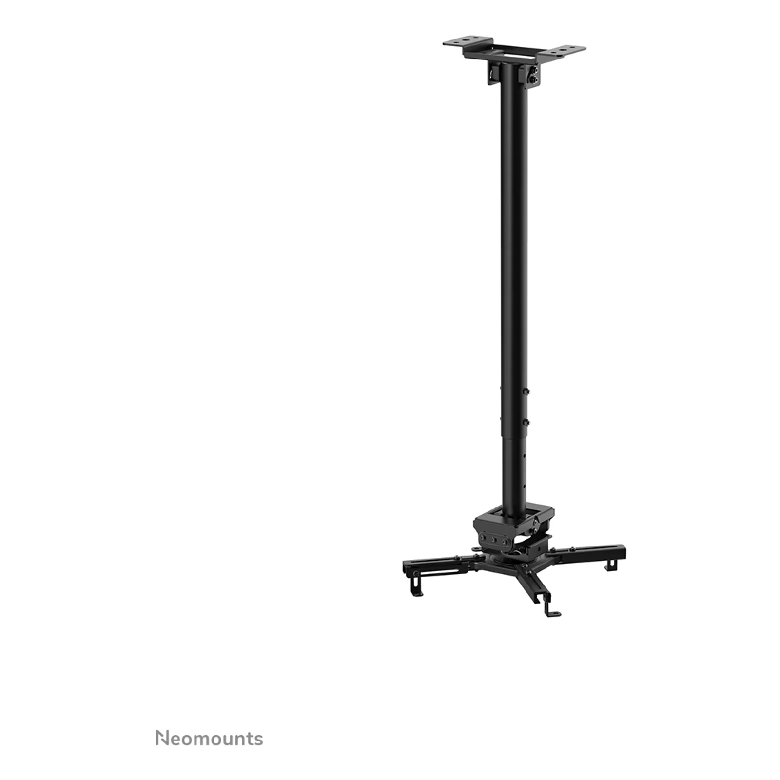 Neomounts CL25-550BL1 Support de plafond pour vidéoprojecteur - h74.5-114.5 cm - installation facile - orientable