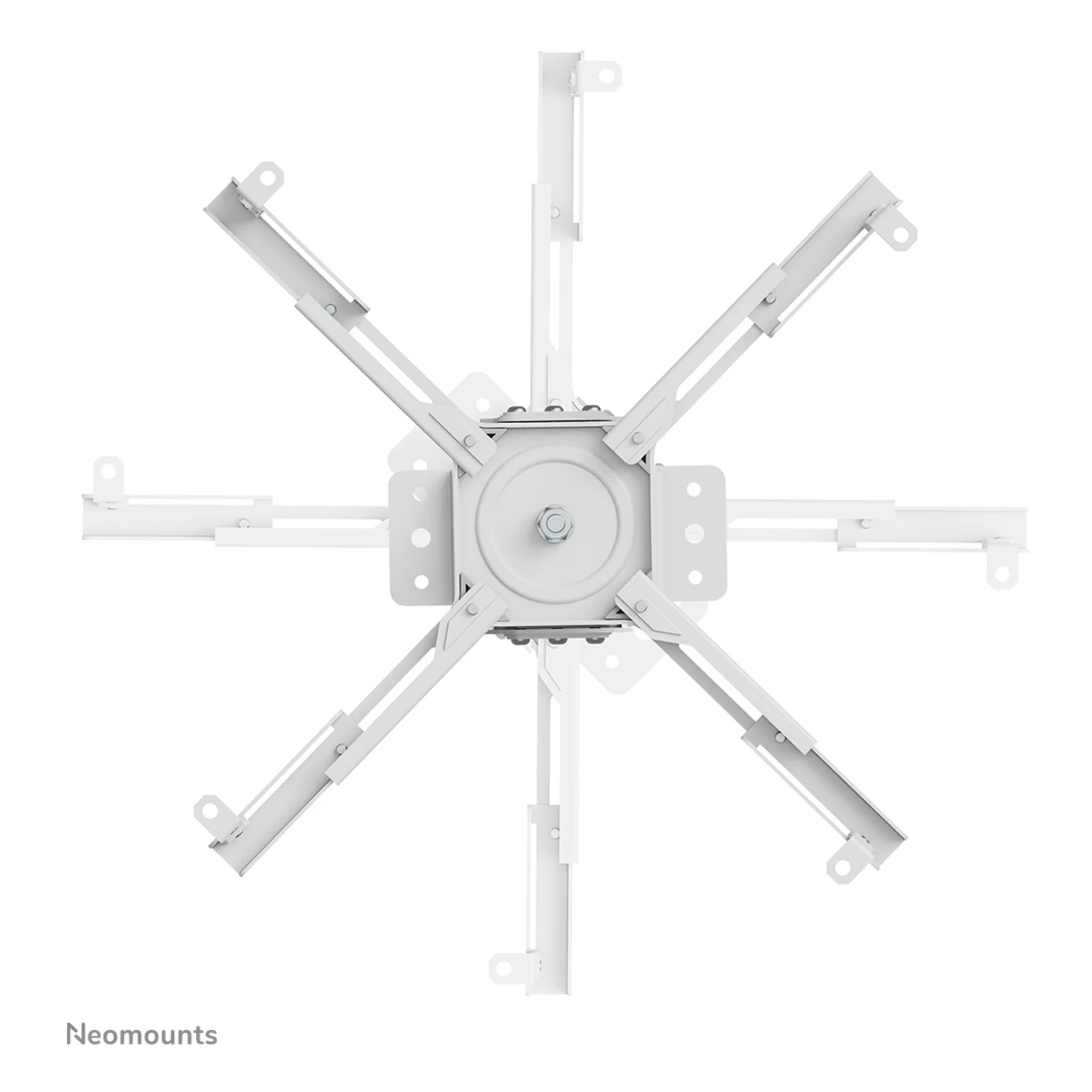 Neomounts CL25-550WH1 Support de plafond pour vidéoprojecteur - h74.5-114.5 cm - installation facile - orientable