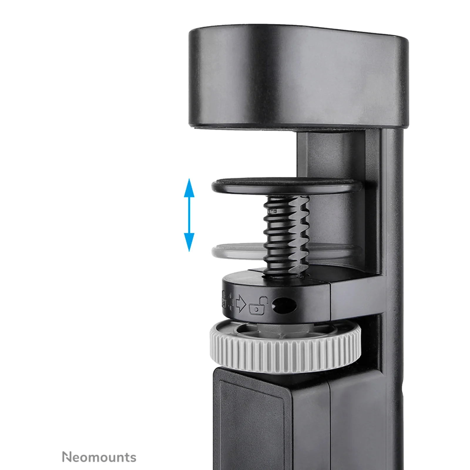 Neomounts DS22-840BL6 Multiprise de bureau avec pince et ports USB-C et USB-A - charge rapide