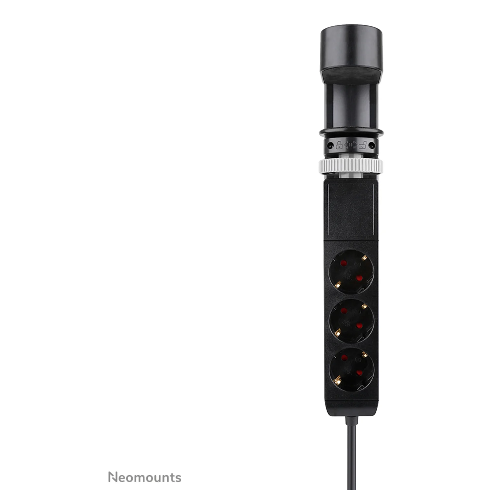 Neomounts DS22-840BL6 Multiprise de bureau avec pince et ports USB-C et USB-A - charge rapide
