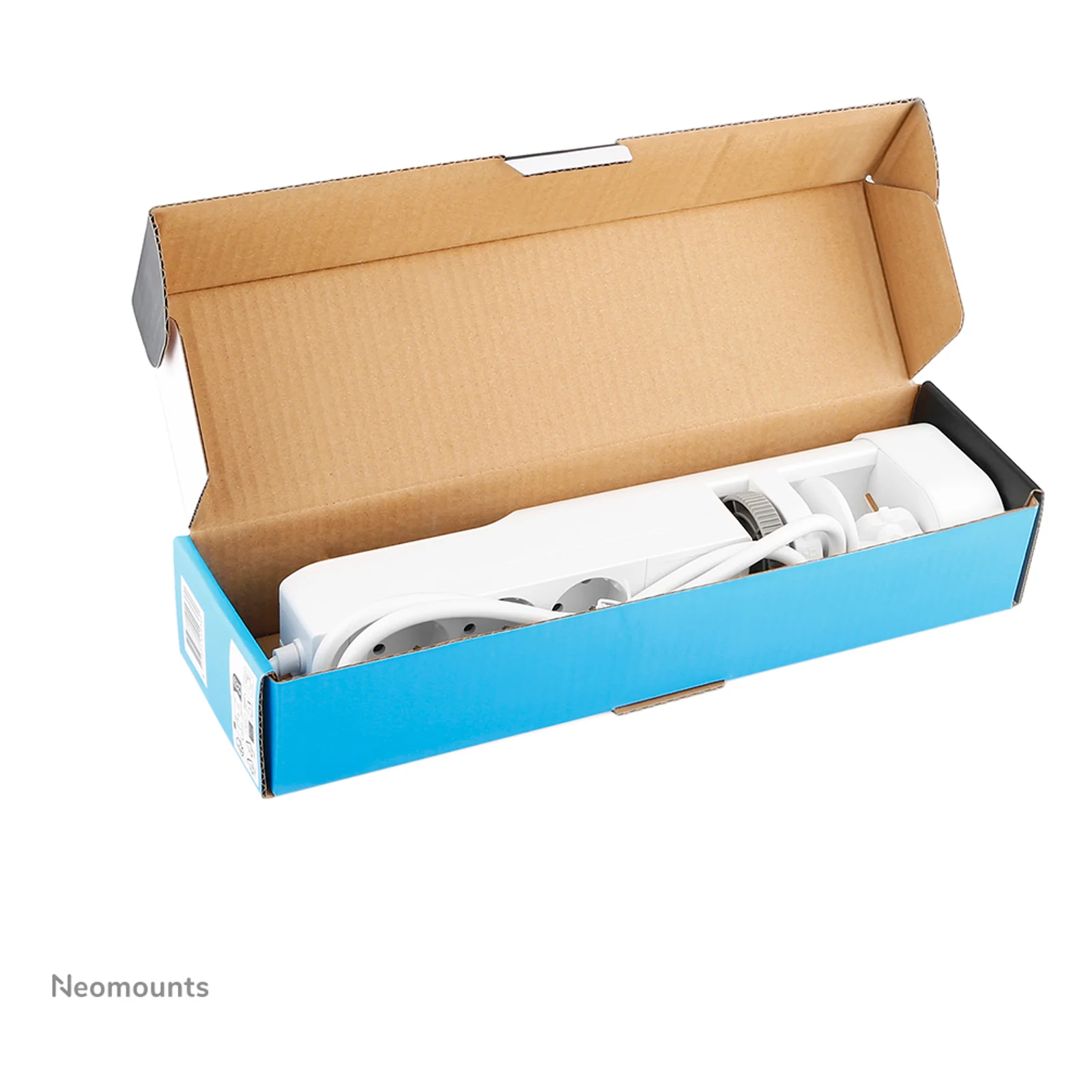 Neomounts DS22-840WH6 Multiprise de bureau avec pince et ports USB-C et USB-A - charge rapide