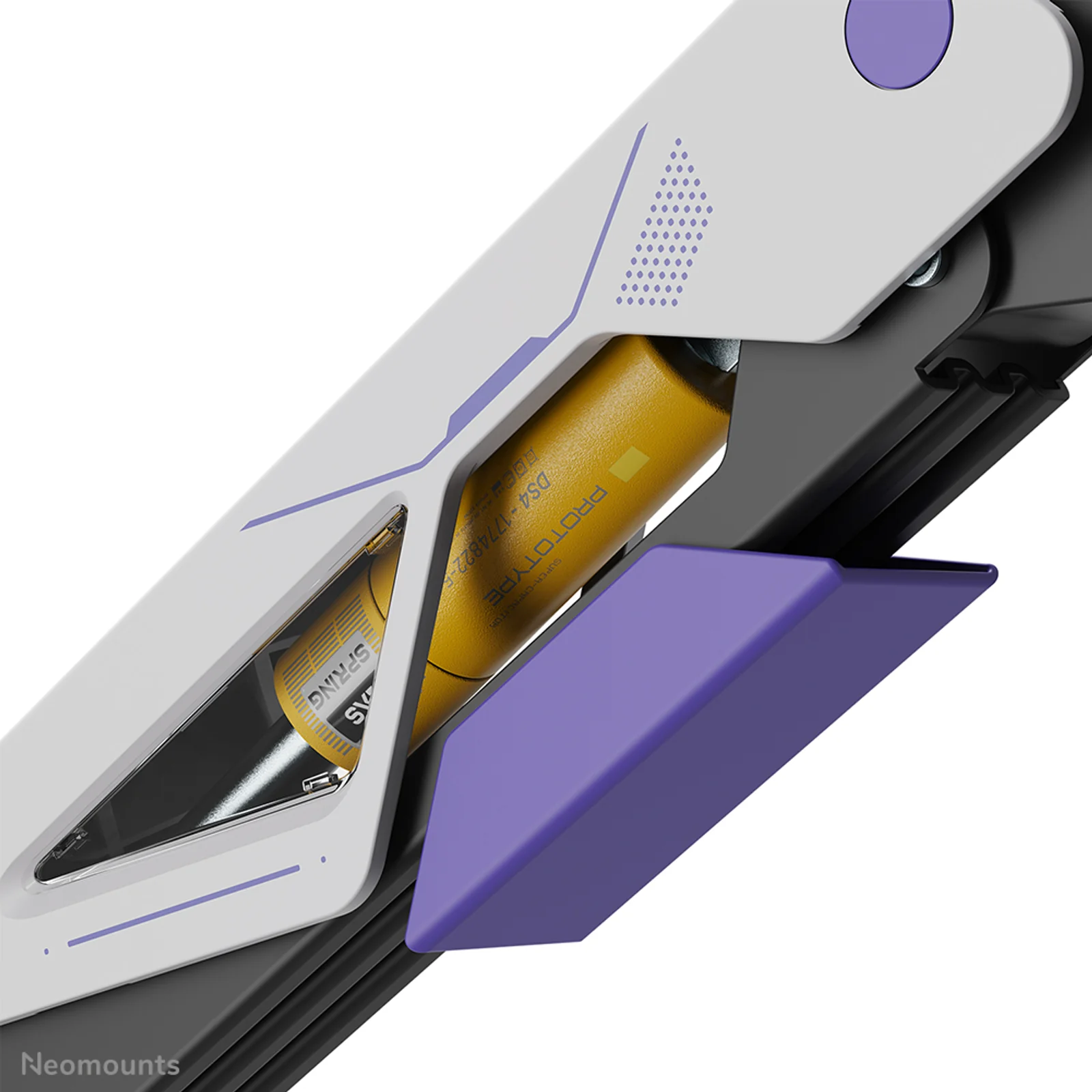 Neomounts DS70-256BL1 Support de écran à fixer gaming 24-57" - ressort à gaz - Topfix - arrêt à 180°