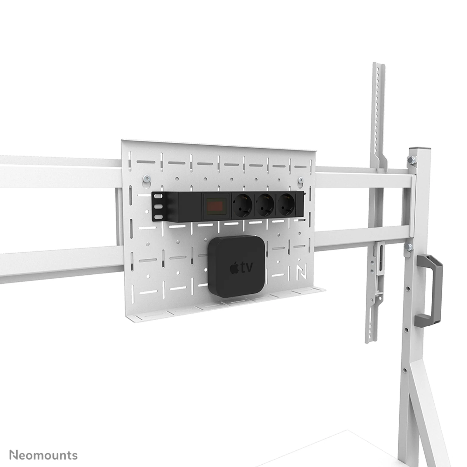 Neomounts FL50-525WH1 Support au sol mobile pour écran 55-86" - installation rapide - TÜV
