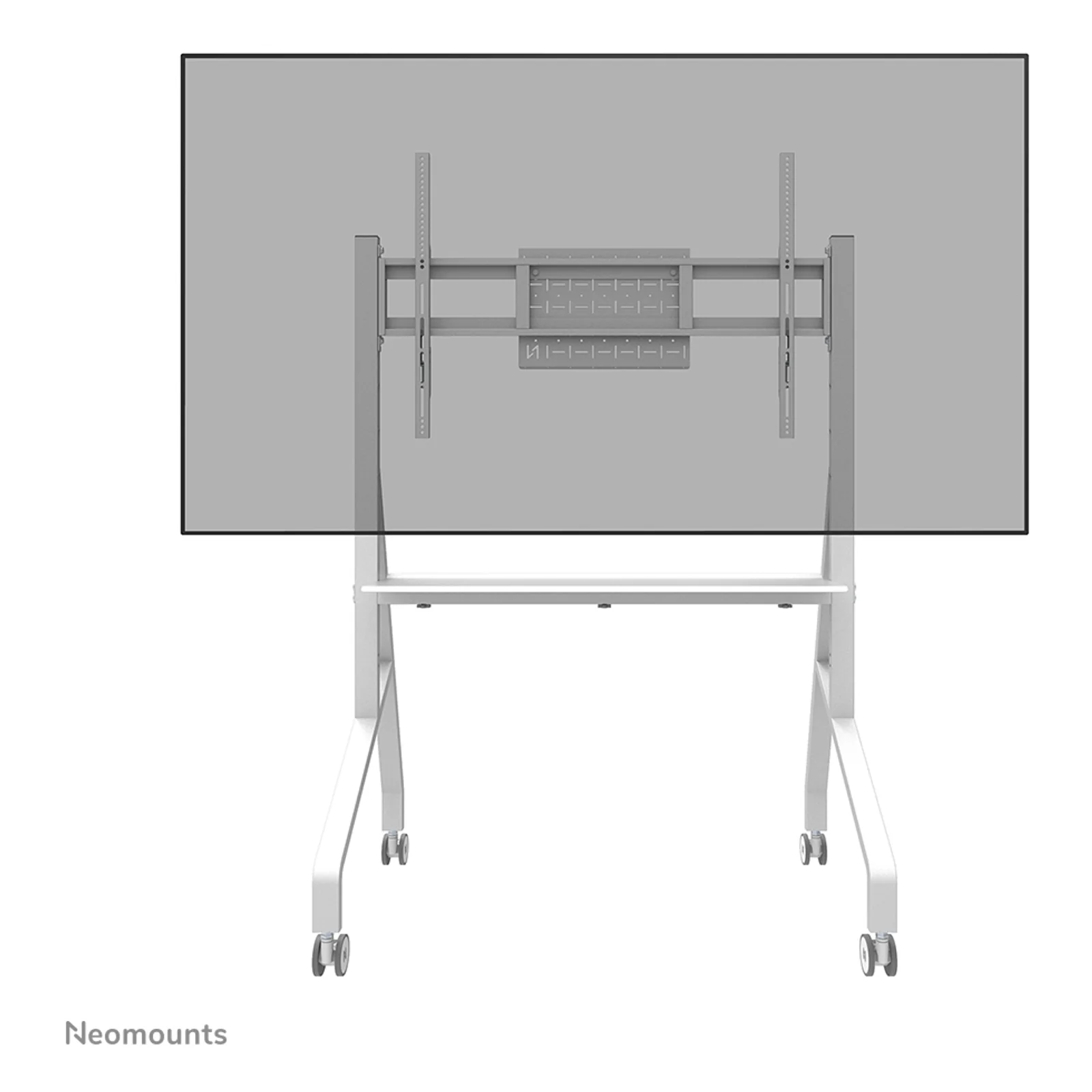 Neomounts FL50-525WH1 Support au sol mobile pour écran 55-86" - installation rapide - TÜV