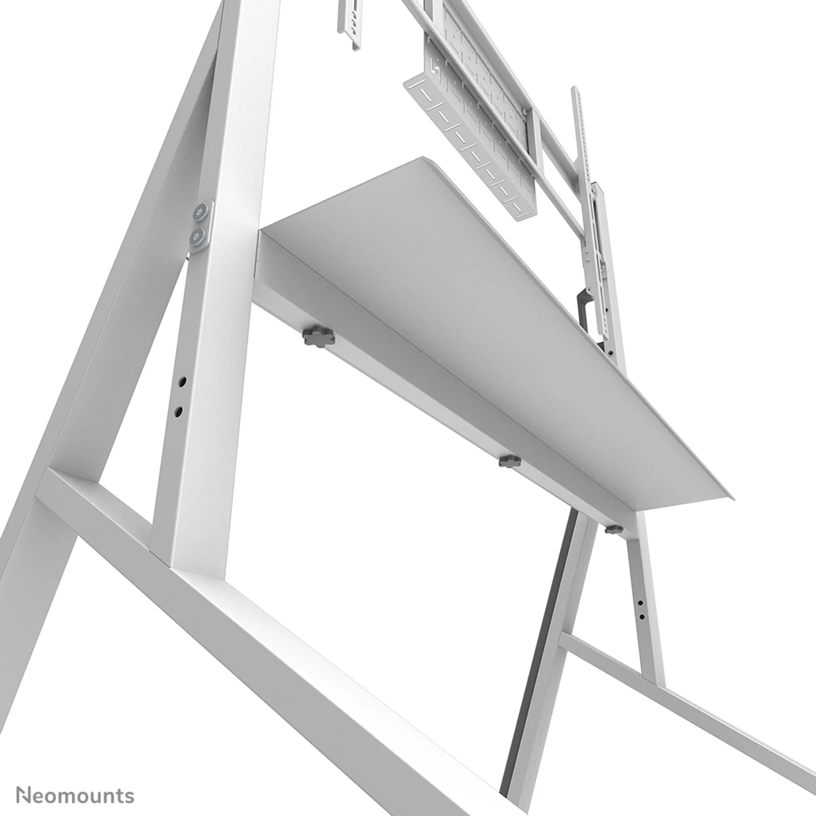 Neomounts FL50-525WH1 Support au sol mobile pour écran 55-86" - installation rapide - TÜV