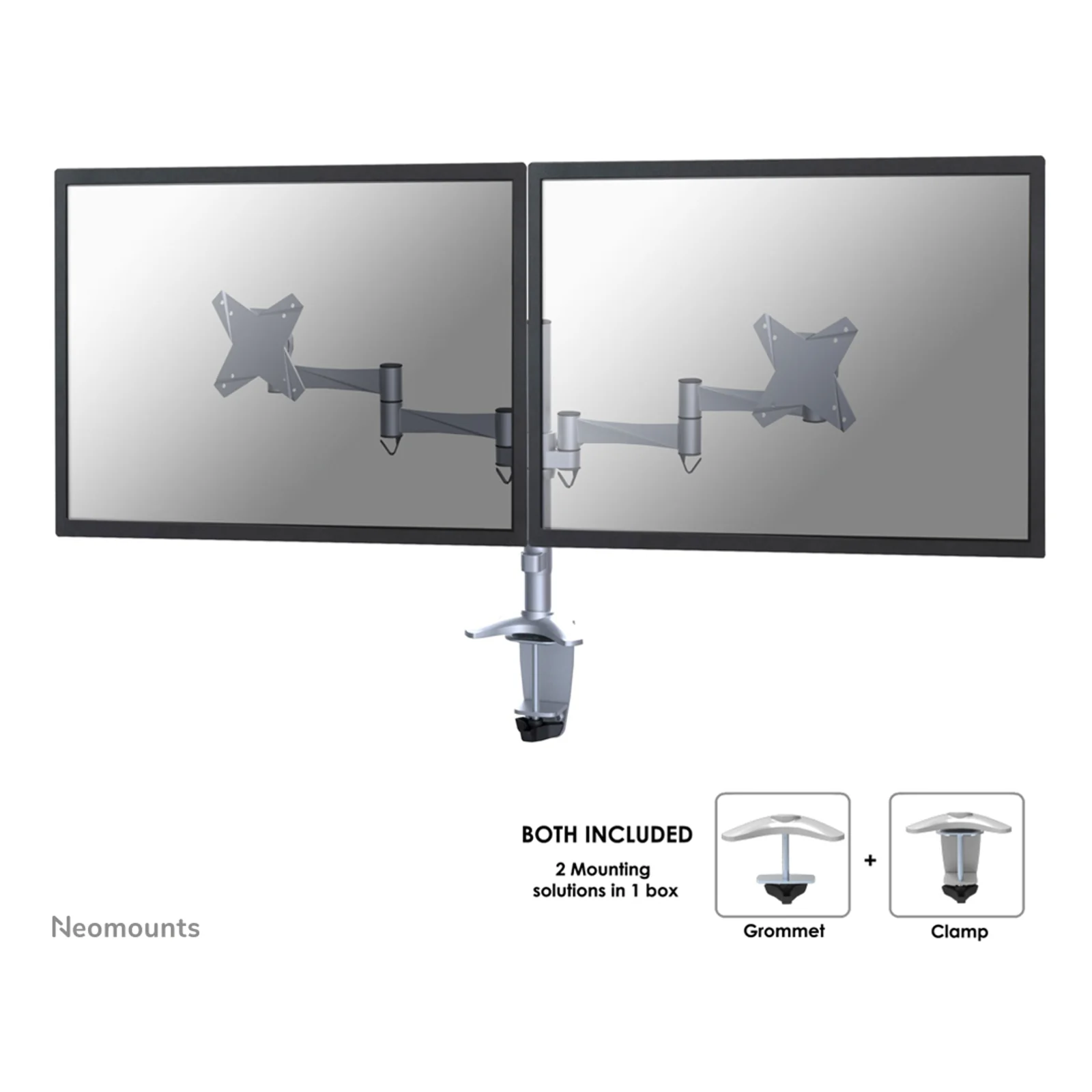 FPMA-D1330DSILVER Support d'écran à fixer 10-27"