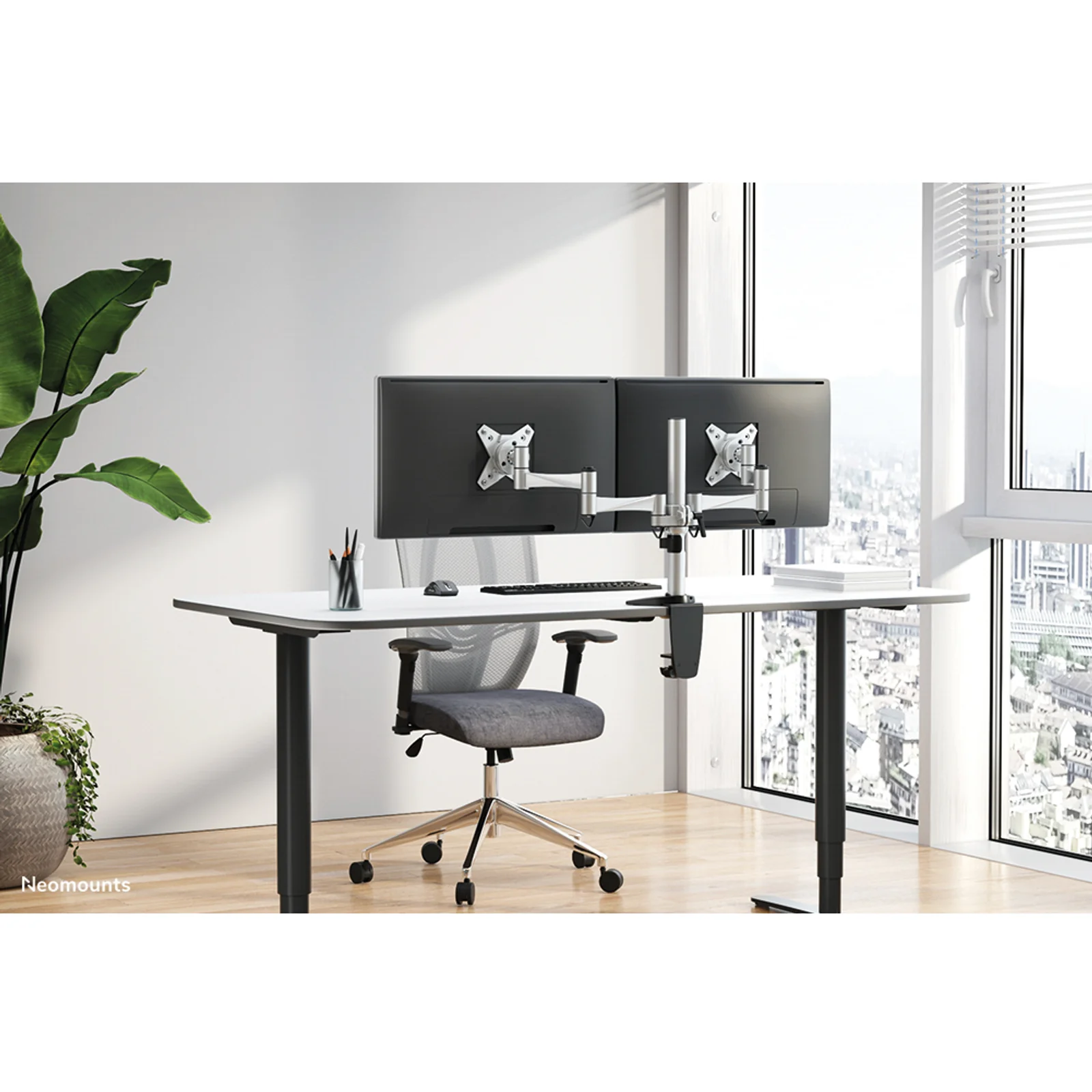 Neomounts FPMA-D1330DSILVER Support d'écran à fixer 10-27"