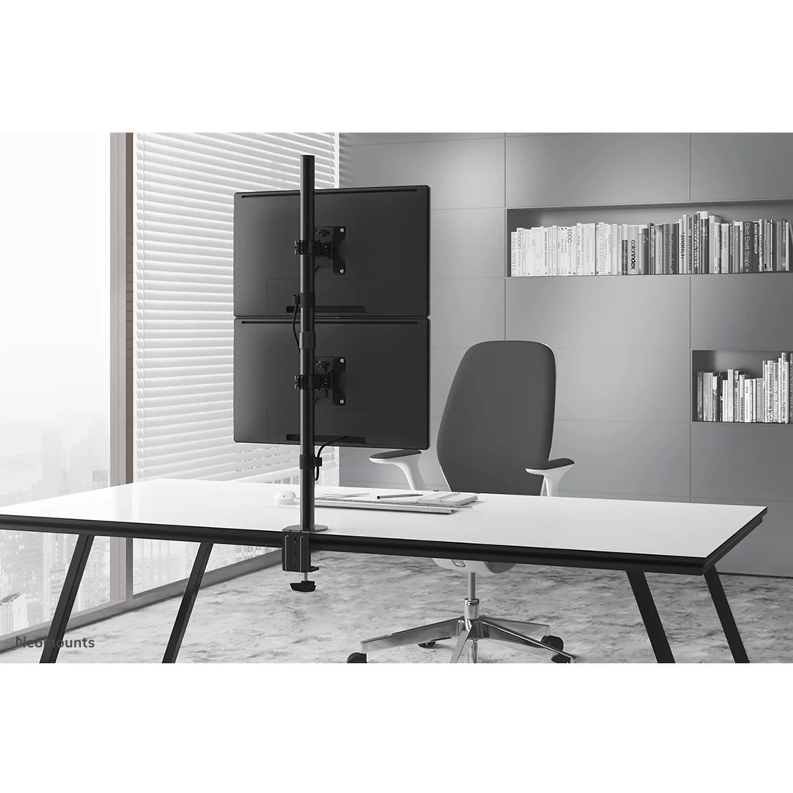 Neomounts FPMA-D550DVBLACK Support d'écran à fixer 10-32" - installation verticale