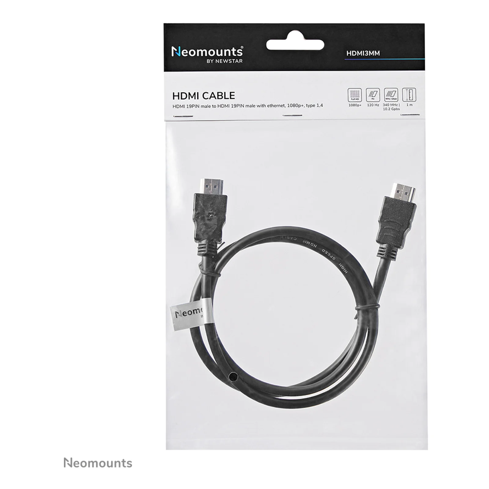 Neomounts HDMI3MM câble HDMI - 1 mètres