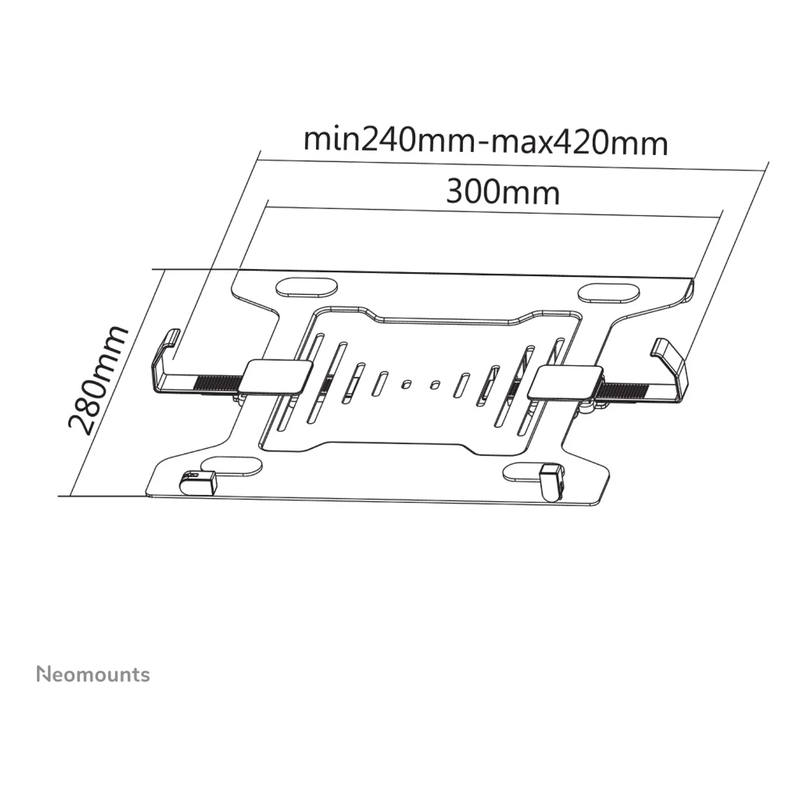 Neomounts NOTEBOOK-V200 Support d'ordinateur portable 10-15" - VESA - universel