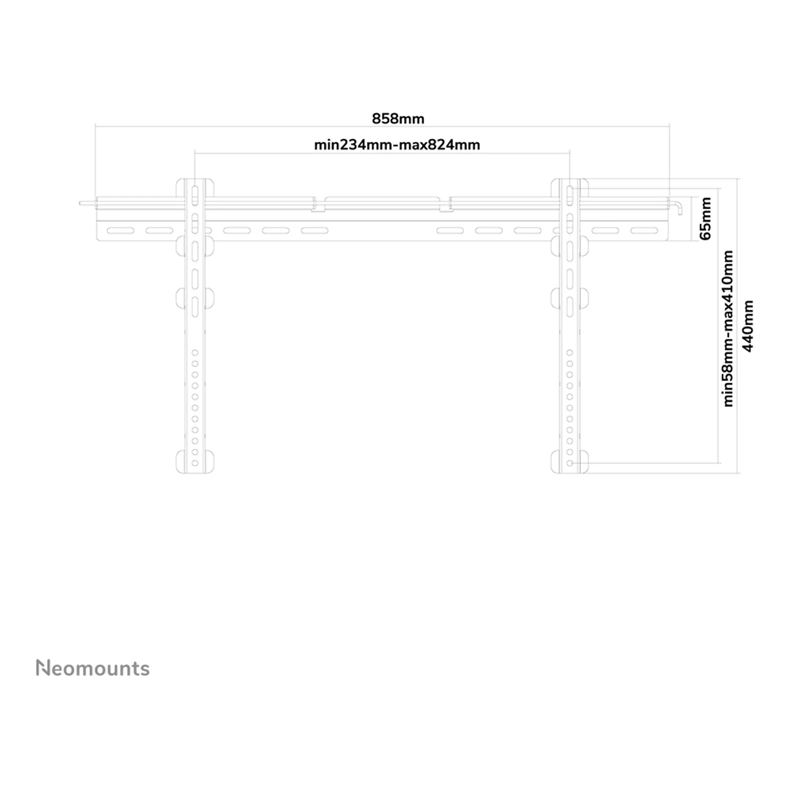 Neomounts support mural pour tv