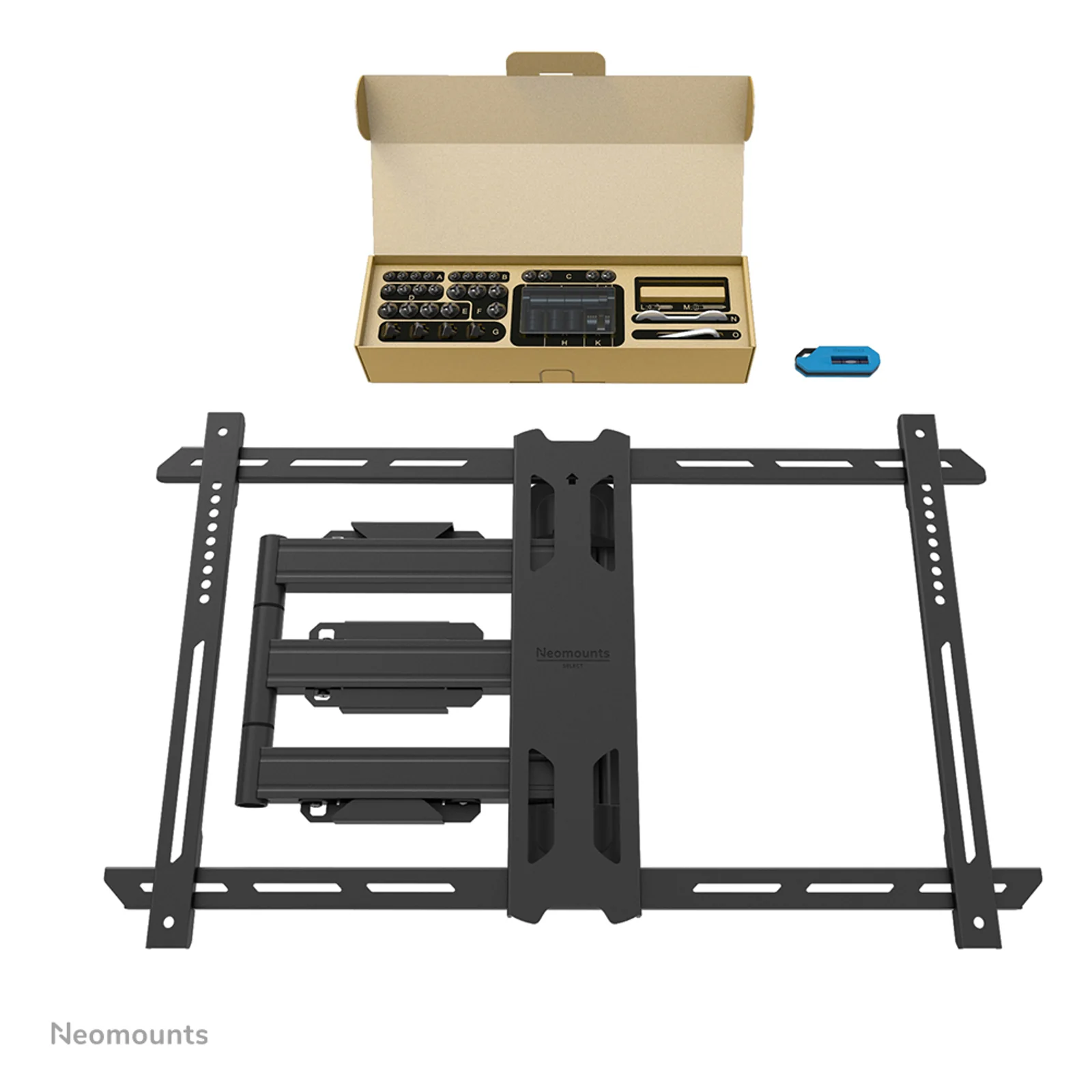 Neomounts WL40S-850BL16 Support pour écran mural 40-70" - orientable - installation rapide