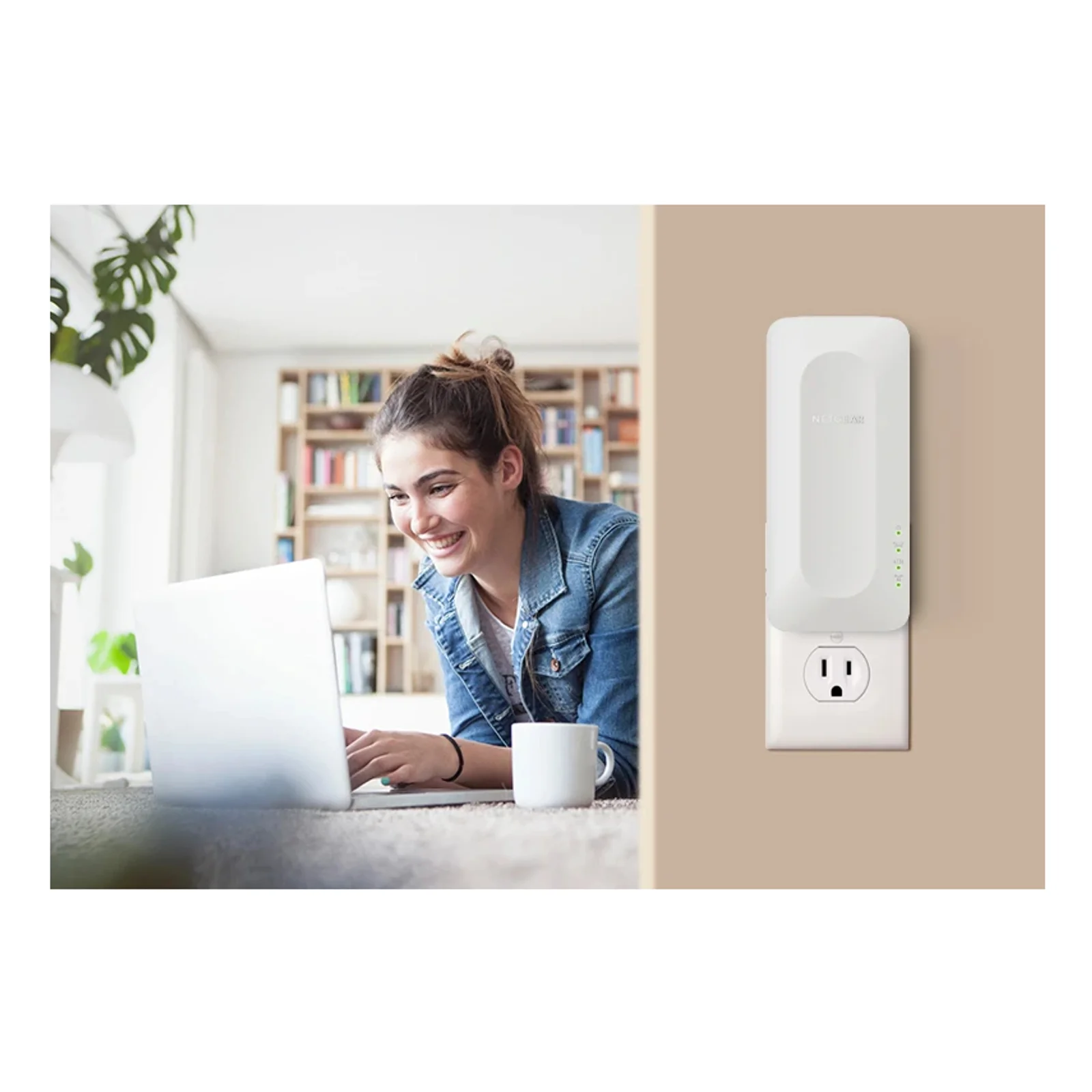 NETGEAR EAX17 routeur sans fil Gigabit Ethernet Bi-bande (2,4 GHz / 5 GHz) Blanc