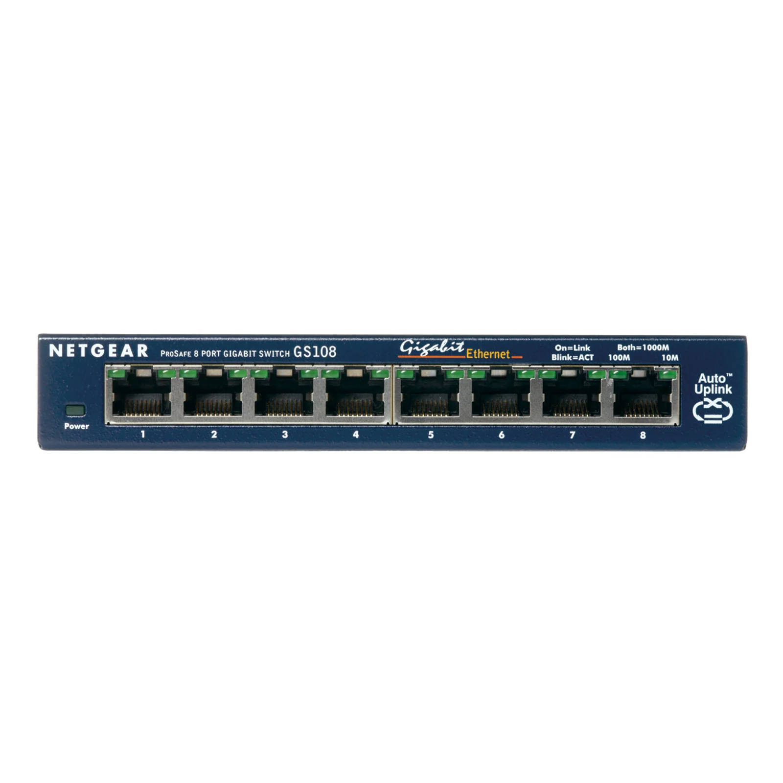 GS108GE commutateur réseau Non-géré Gigabit Ethernet (10/100/1000) Bleu