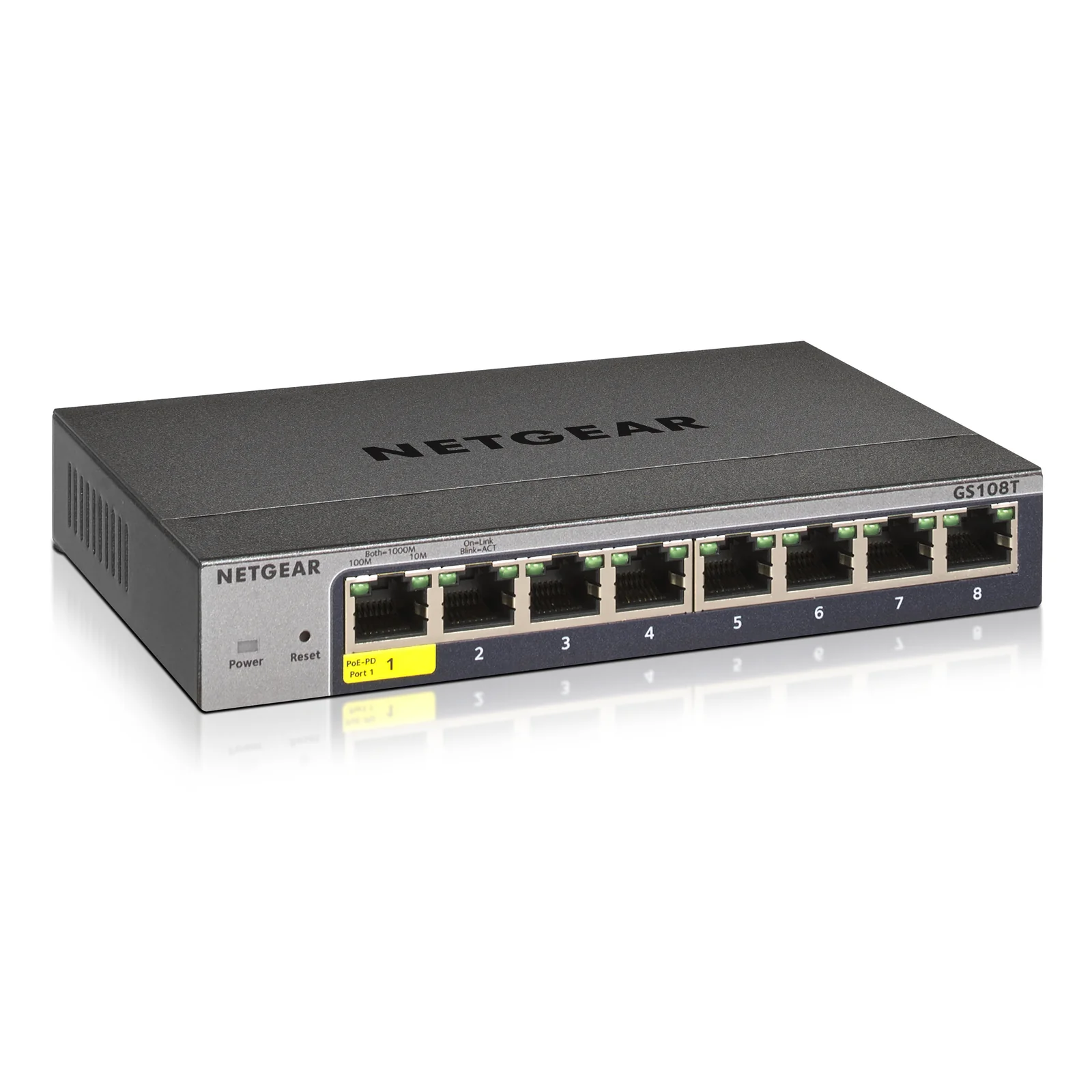 GS108Tv3 Géré L2 Gigabit Ethernet (10/100/1000) Gris
