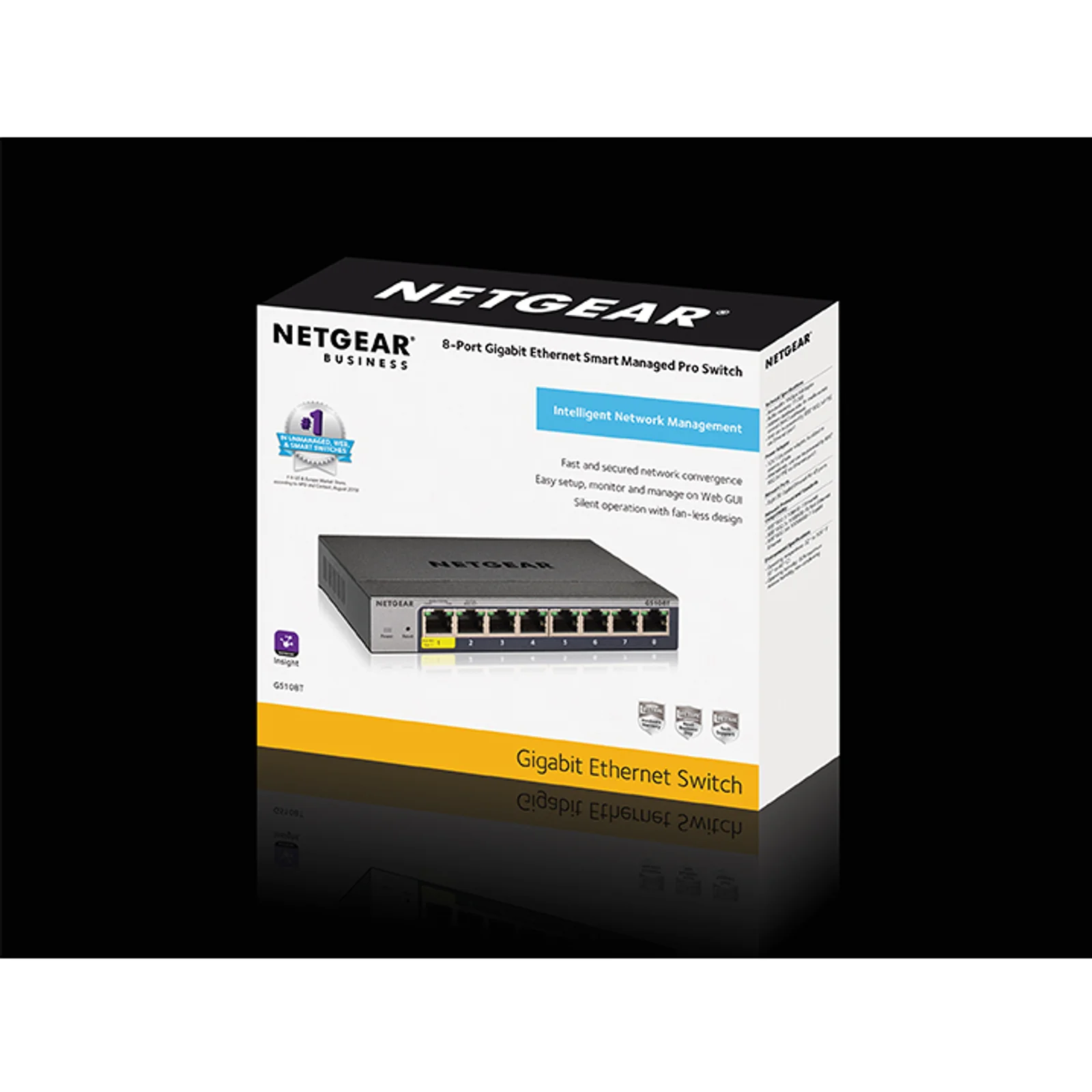NETGEAR GS108Tv3 Géré L2 Gigabit Ethernet (10/100/1000) Gris